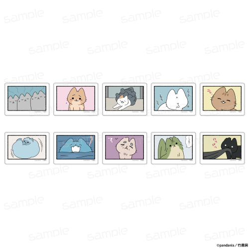 ねこようかい トレーディングクリアシール 画像 3 | AniSmile