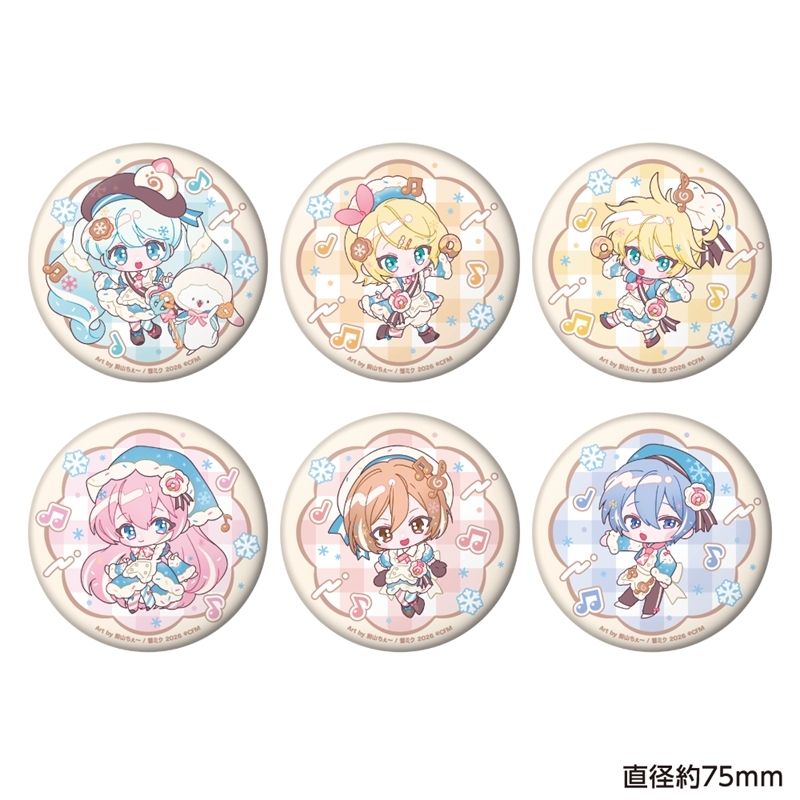 SNOW MIKU 2026 ぷにぷに缶バッジ 初音ミク 前山ちぇ~ ver. 图片 2 | AniSmile