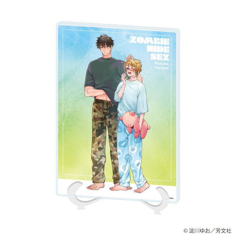 アクリルアートボード(A5サイズ)「ゾンビ・ハイド・セックス」01/千ヶ崎一馬&三柴晴臣(描き下ろしイラスト) - 公式商品画像 | AniSmile