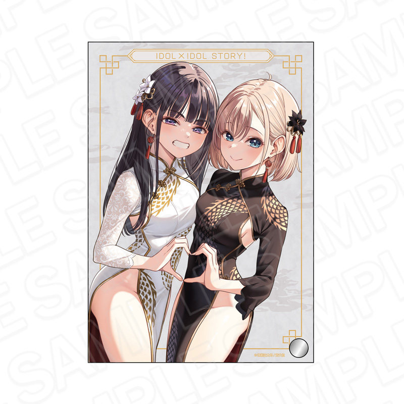 IDOL×IDOL STORY! ミニアクリルアート 美海&依吹 龍チャイナ服 ver. - 公式商品画像 | AniSmile