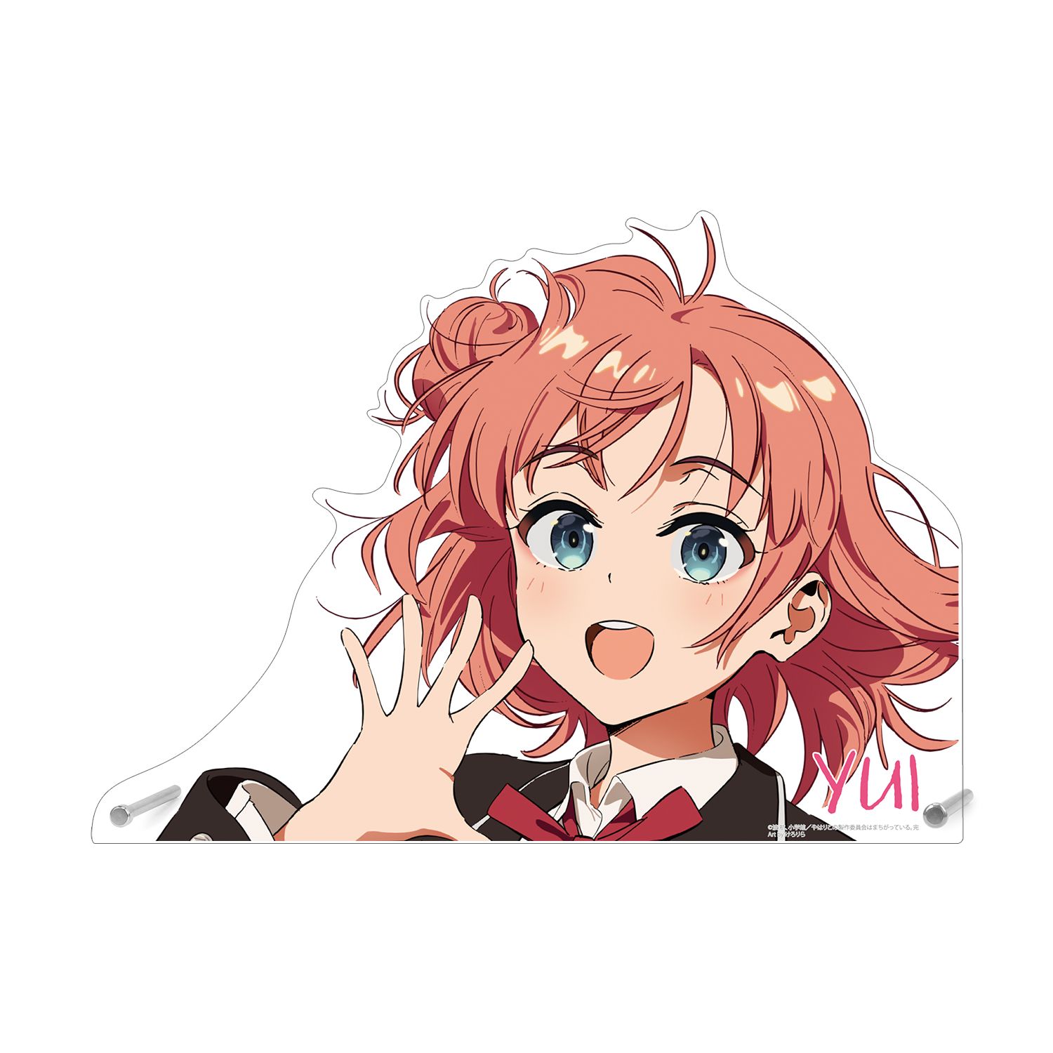 やはり俺の青春ラブコメはまちがっている。完 描き起こし 由比ヶ浜結衣 制服ver. Art by けろりら 特大ダイカットアクリルパネル - 公式商品画像 | AniSmile