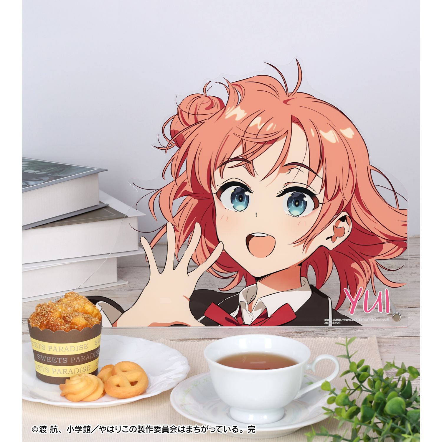 やはり俺の青春ラブコメはまちがっている。完 描き起こし 由比ヶ浜結衣 制服ver. Art by けろりら 特大ダイカットアクリルパネル 画像 4 | AniSmile