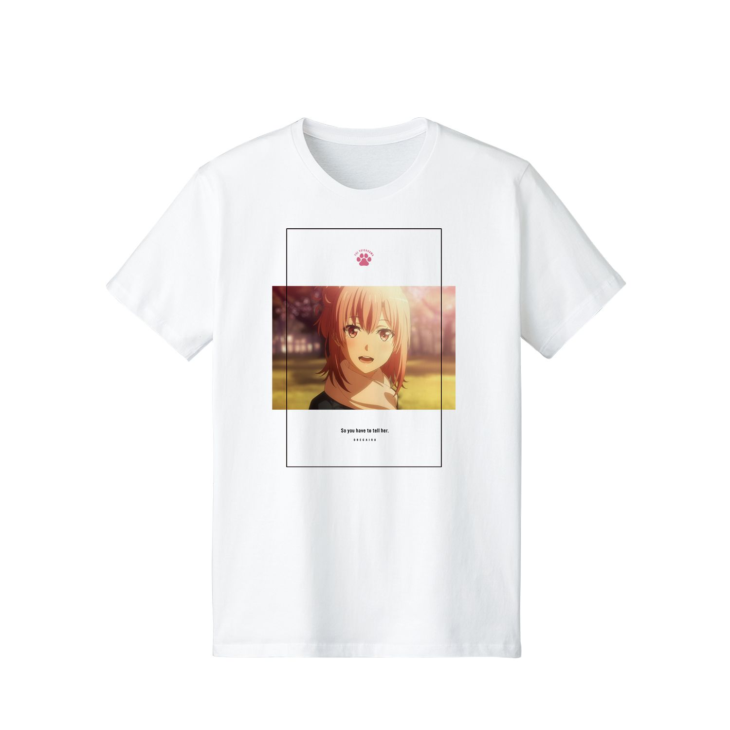 やはり俺の青春ラブコメはまちがっている。完 由比ヶ浜結衣 台詞Tシャツレディース(サイズ/XXL) - 公式商品画像 | AniSmile