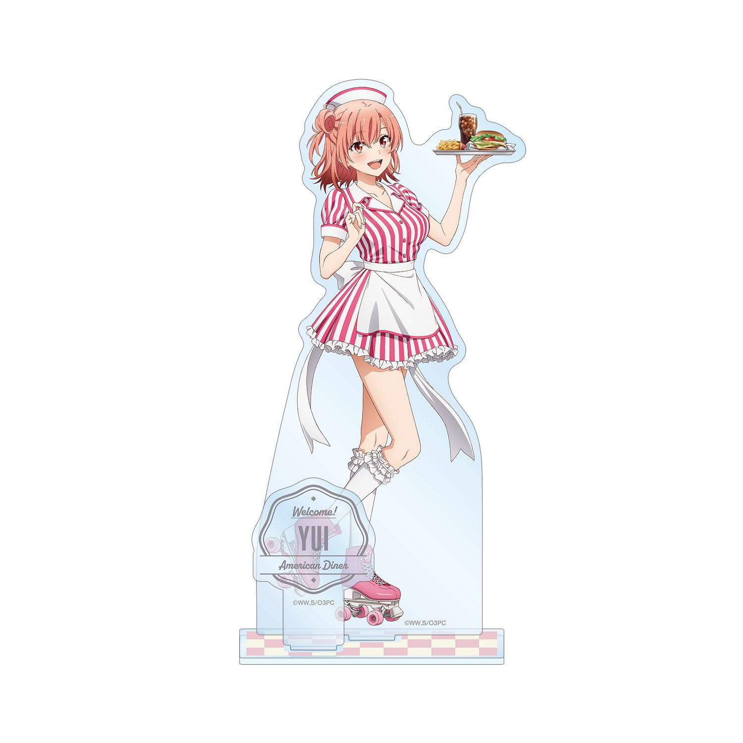 やはり俺の青春ラブコメはまちがっている。完 描き下ろしイラスト 由比ヶ浜結衣 アメリカンダイナーver. パーツ付きBIGアクリルスタンド - 公式商品画像 | AniSmile