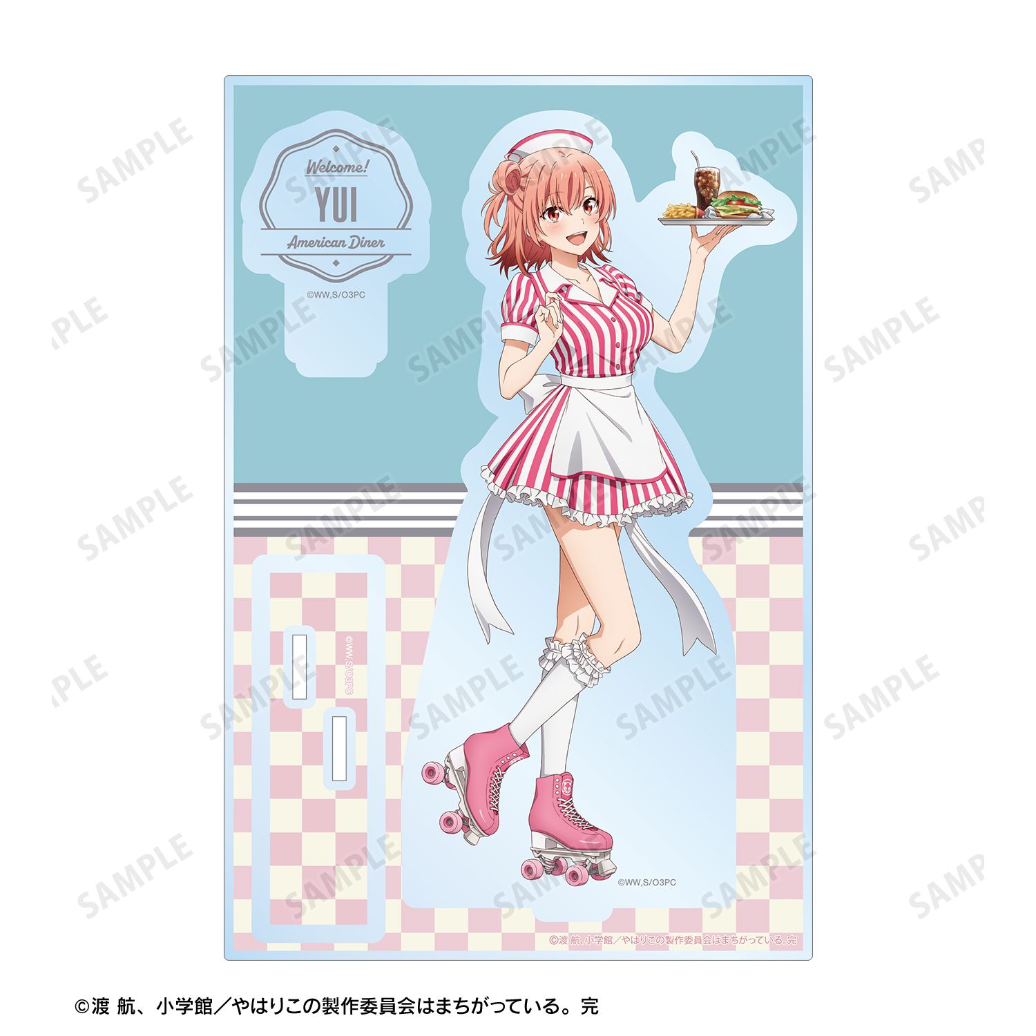 やはり俺の青春ラブコメはまちがっている。完 描き下ろしイラスト 由比ヶ浜結衣 アメリカンダイナーver. パーツ付きBIGアクリルスタンド 画像 4 | AniSmile