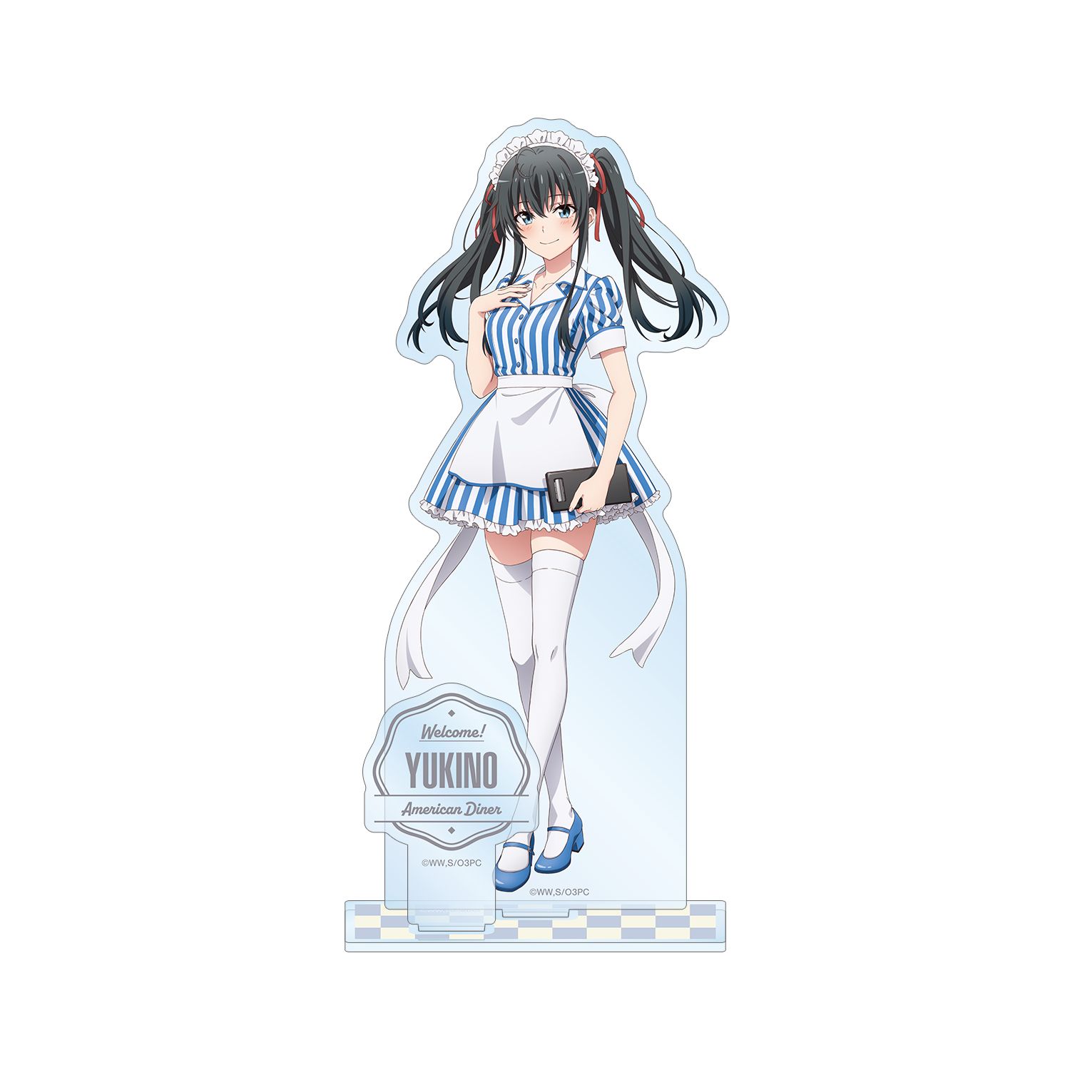 やはり俺の青春ラブコメはまちがっている。完 描き下ろしイラスト 雪ノ下雪乃 アメリカンダイナーver. パーツ付きBIGアクリルスタンド - 公式商品画像 | AniSmile