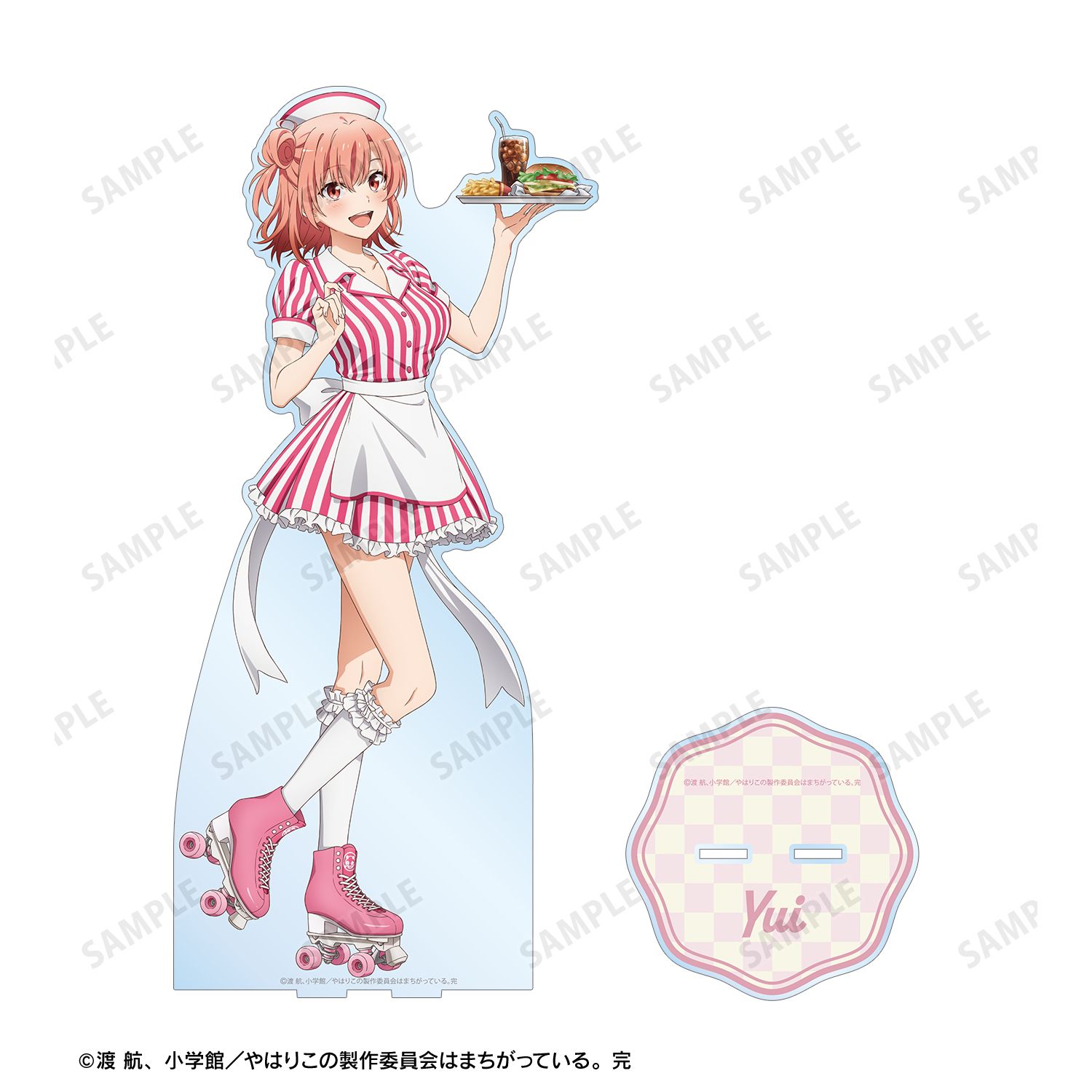 やはり俺の青春ラブコメはまちがっている。完 描き下ろしイラスト 由比ヶ浜結衣 アメリカンダイナーver. 特大アクリルスタンド 画像 3 | AniSmile
