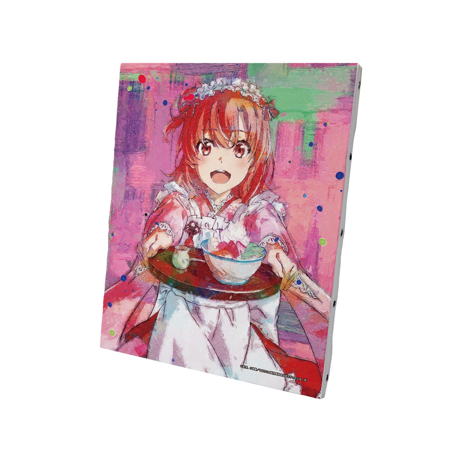 やはり俺の青春ラブコメはまちがっている。完 描き下ろし 由比ヶ浜結衣 和風メイド服ver. grunge CANVAS キャンバスボード - 公式商品画像 | AniSmile