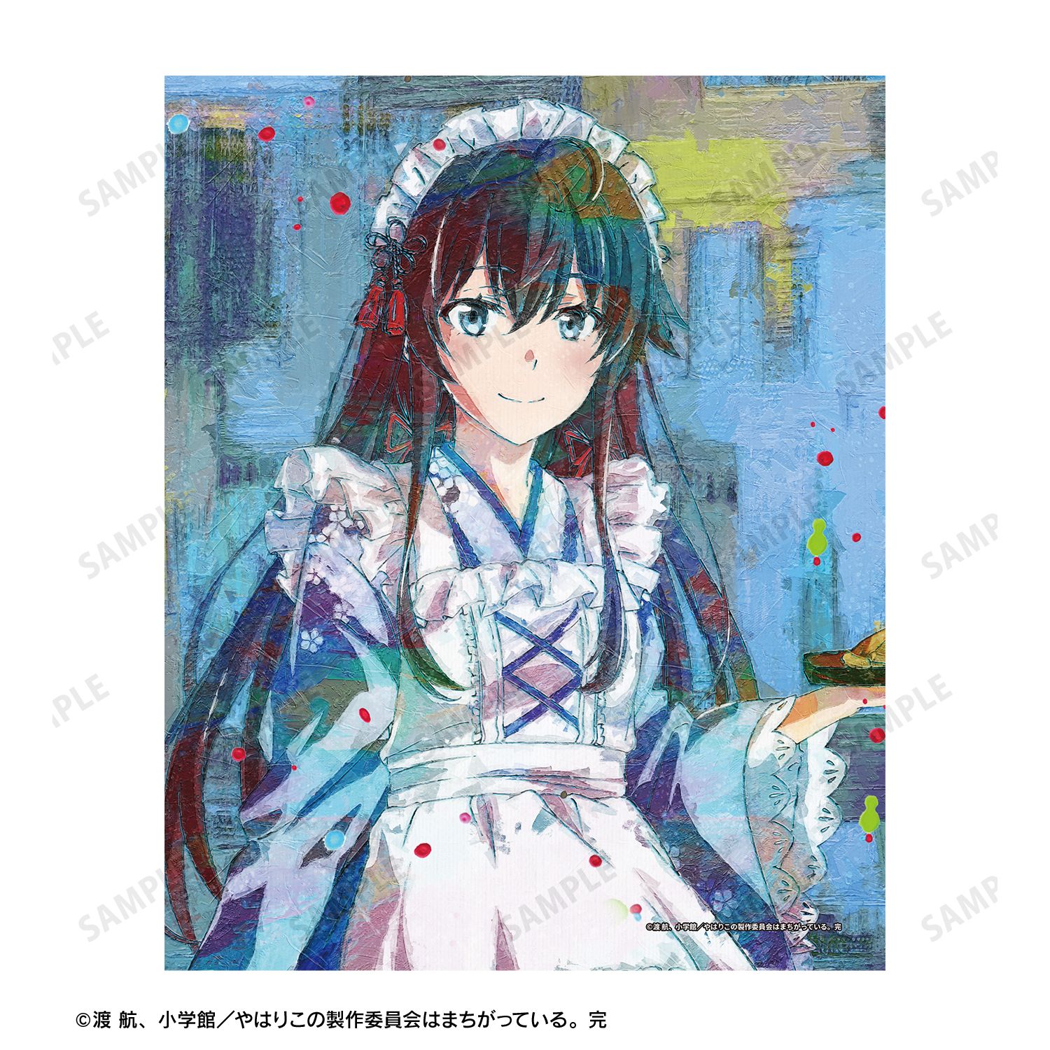 やはり俺の青春ラブコメはまちがっている。完 描き下ろし 雪ノ下雪乃 和風メイド服ver. grunge CANVAS キャンバスボード 画像 3 | AniSmile