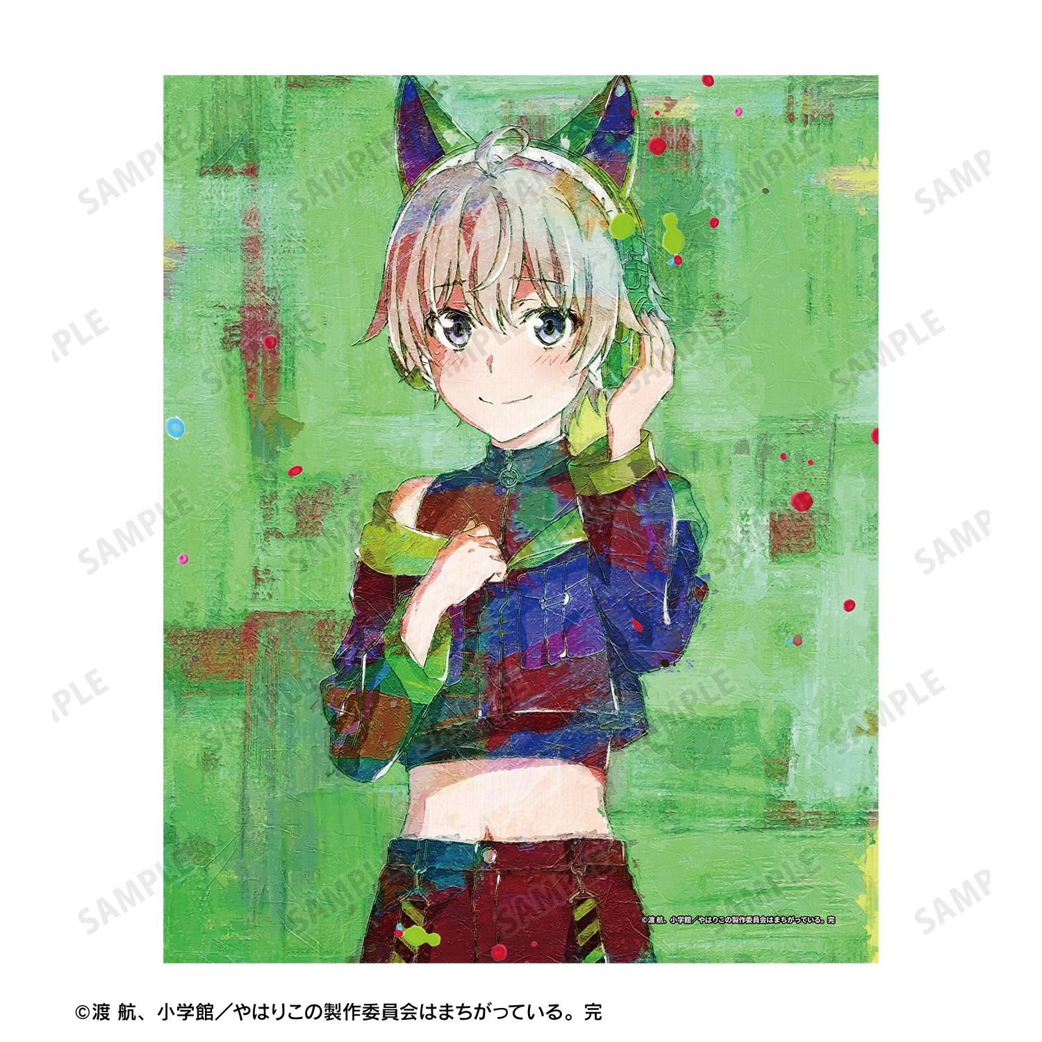 やはり俺の青春ラブコメはまちがっている。完 描き下ろし 戸塚彩加 ゲーミングファッションver. grunge CANVAS キャンバスボード 画像 3 | AniSmile