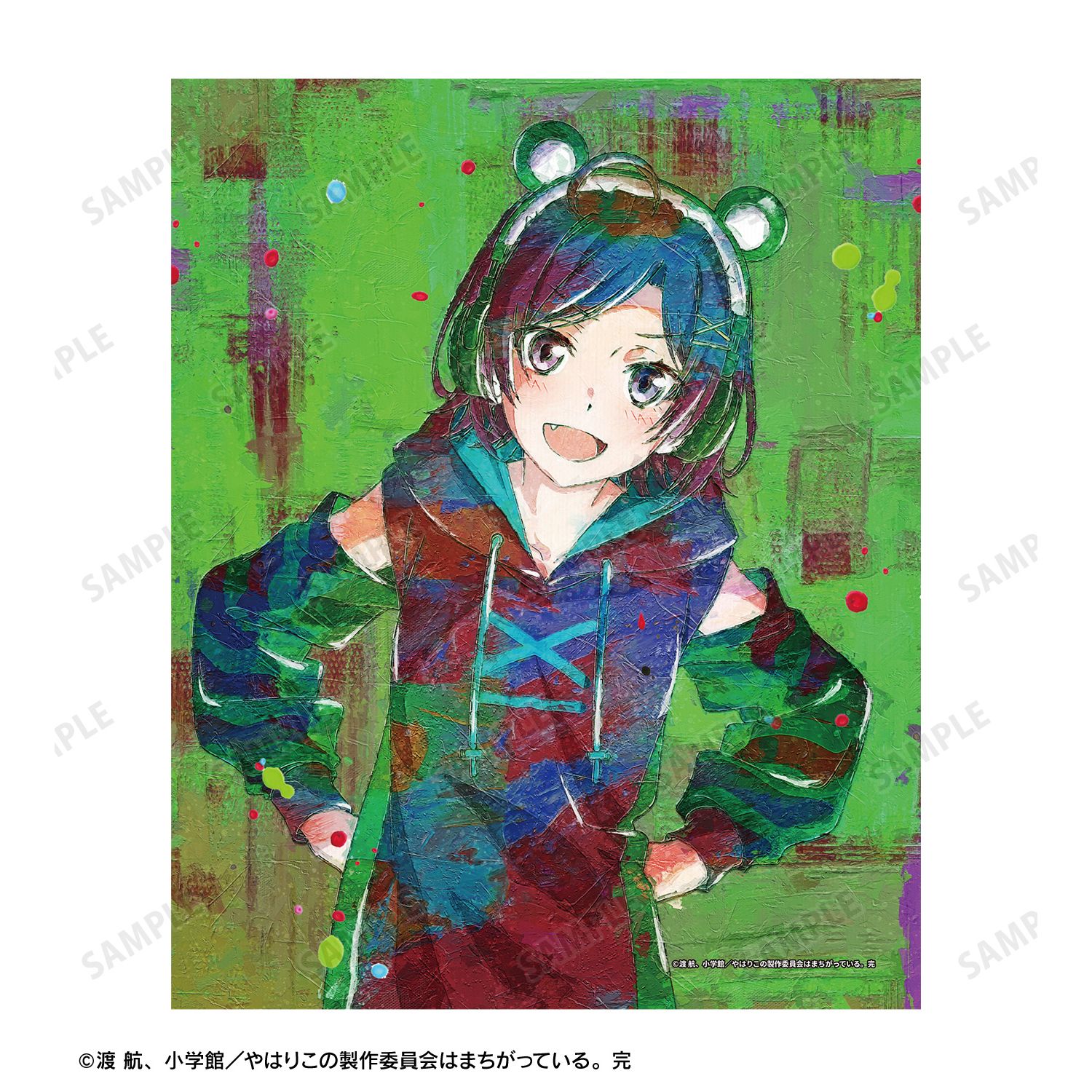 やはり俺の青春ラブコメはまちがっている。完 描き下ろし 比企谷小町 ゲーミングファッションver. grunge CANVAS キャンバスボード 画像 3 | AniSmile
