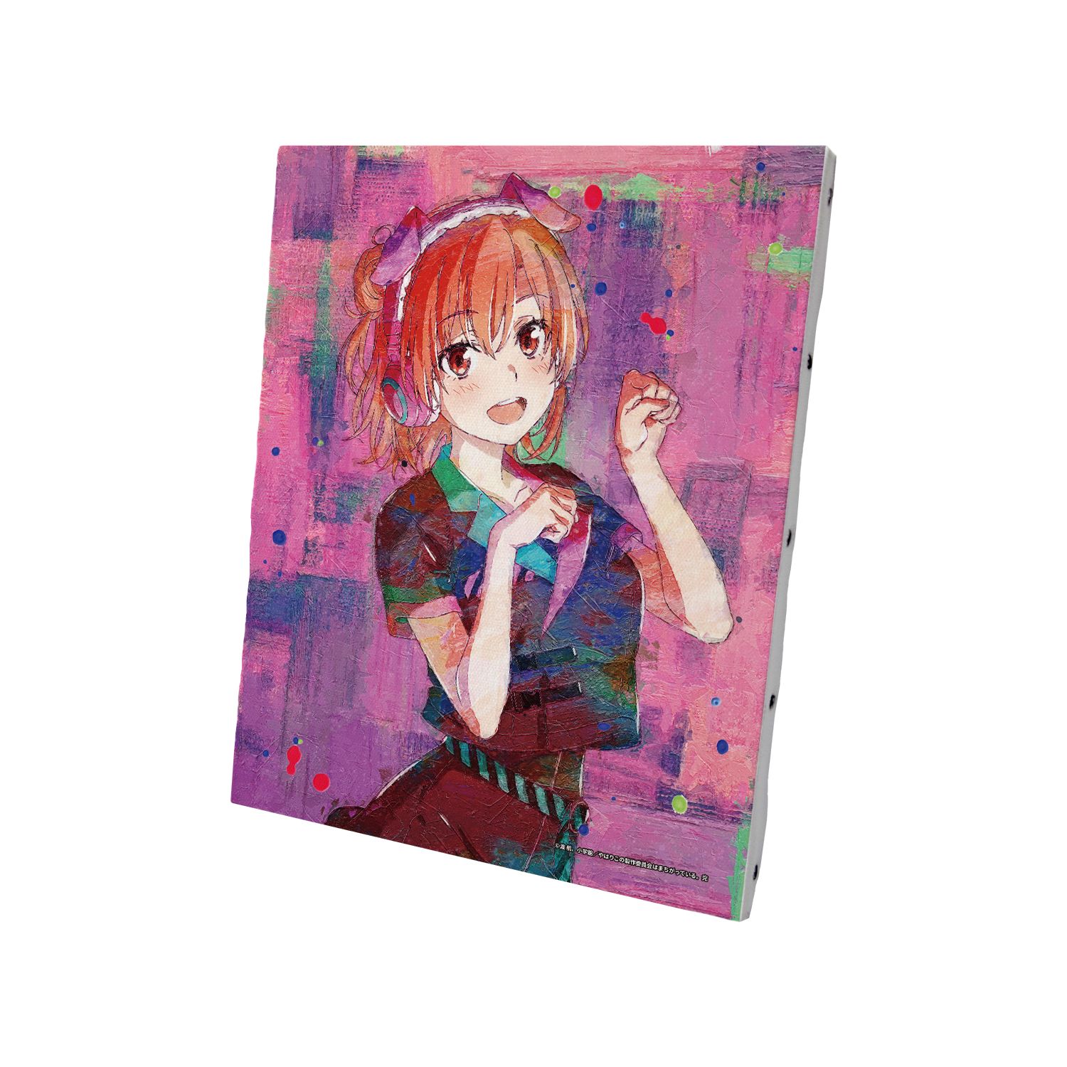 やはり俺の青春ラブコメはまちがっている。完 描き下ろし 由比ヶ浜結衣 ゲーミングファッションver. grunge CANVAS キャンバスボード - 公式商品画像 | AniSmile