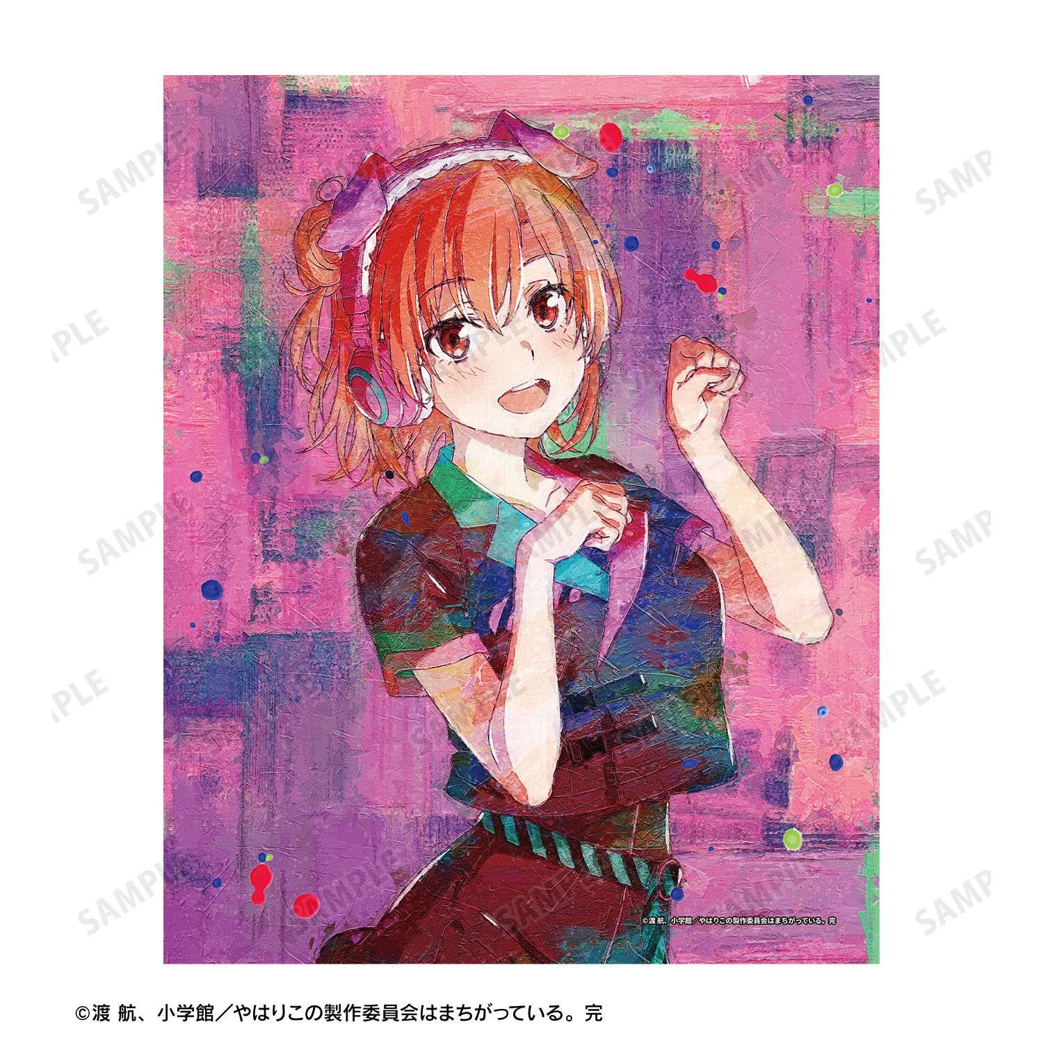 やはり俺の青春ラブコメはまちがっている。完 描き下ろし 由比ヶ浜結衣 ゲーミングファッションver. grunge CANVAS キャンバスボード 画像 3 | AniSmile