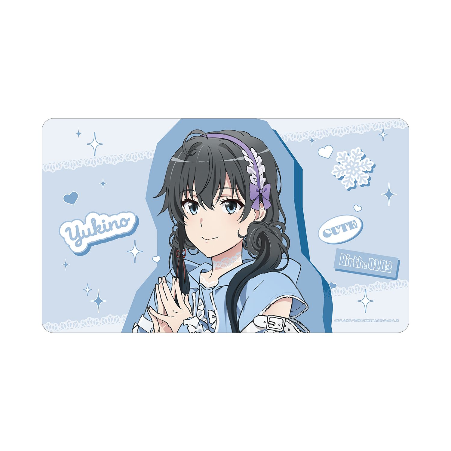 やはり俺の青春ラブコメはまちがっている。完 描き下ろし 雪ノ下雪乃 かわいい私服ver. マルチデスクマット 画像 2 | AniSmile