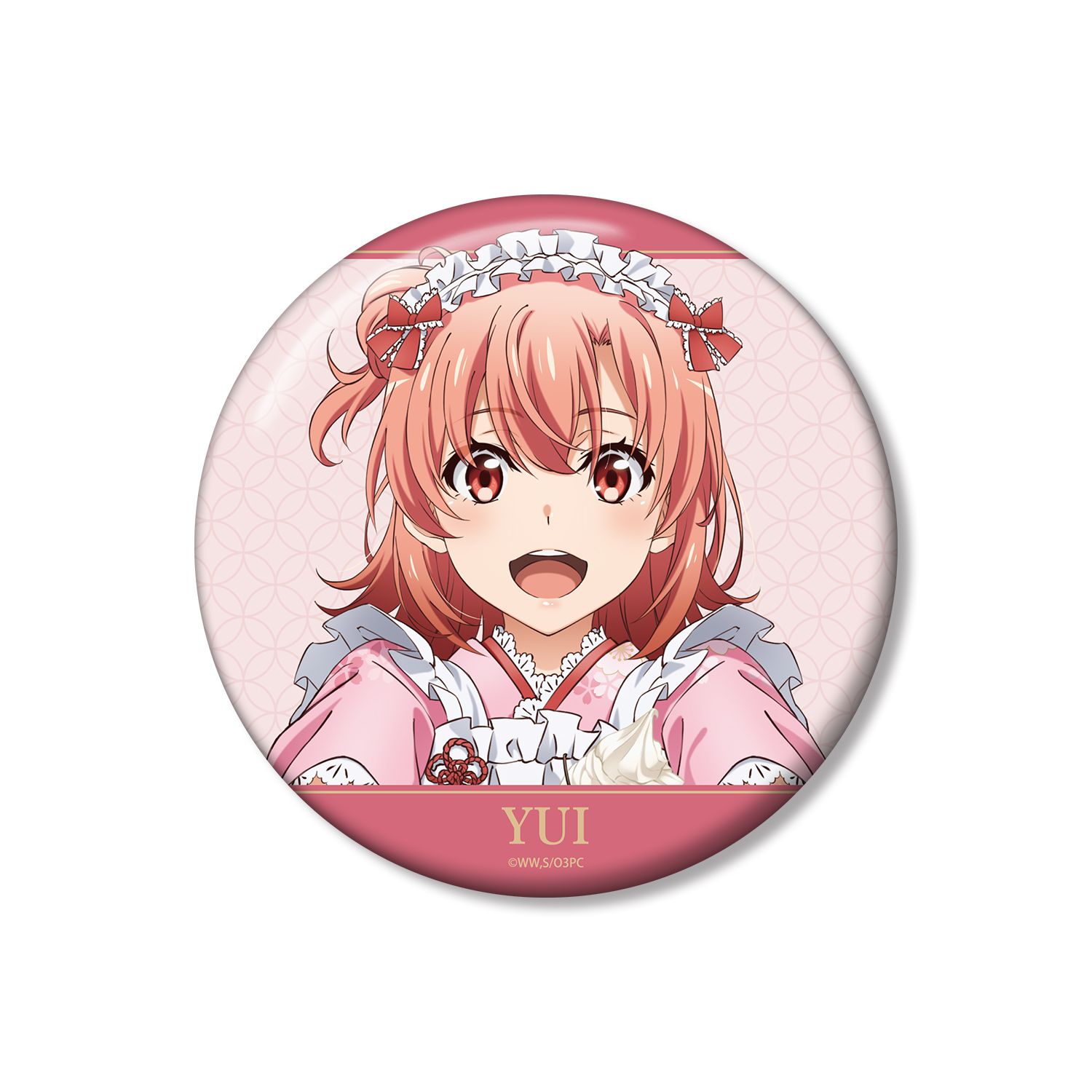やはり俺の青春ラブコメはまちがっている。完 描き下ろし 由比ヶ浜結衣 和風メイド服ver. 100mm缶バッジ 画像 2 | AniSmile