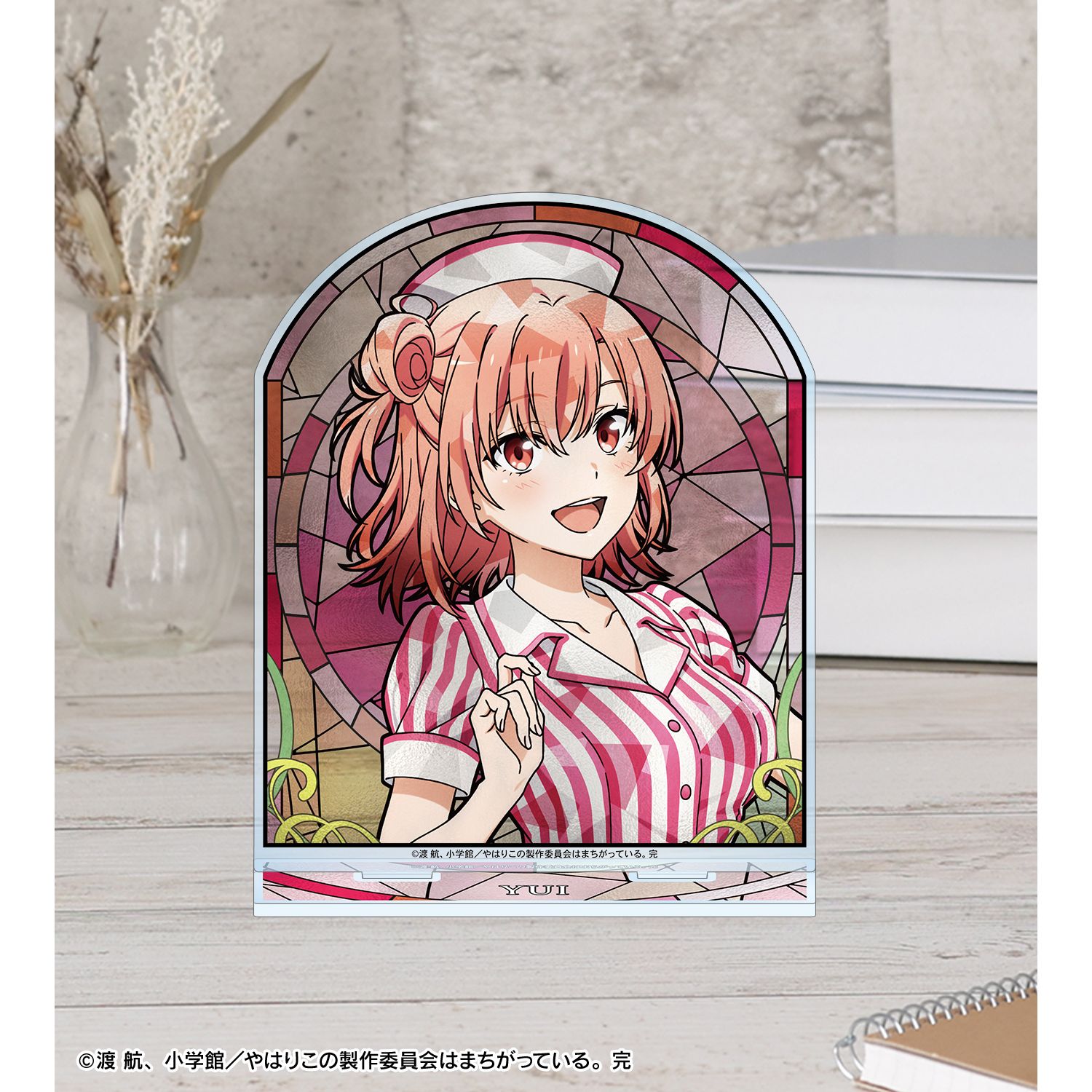 やはり俺の青春ラブコメはまちがっている。完 描き下ろし 由比ヶ浜結衣 アメリカンダイナーver. Aure Glass BIGアクリルスタンド 画像 4 | AniSmile