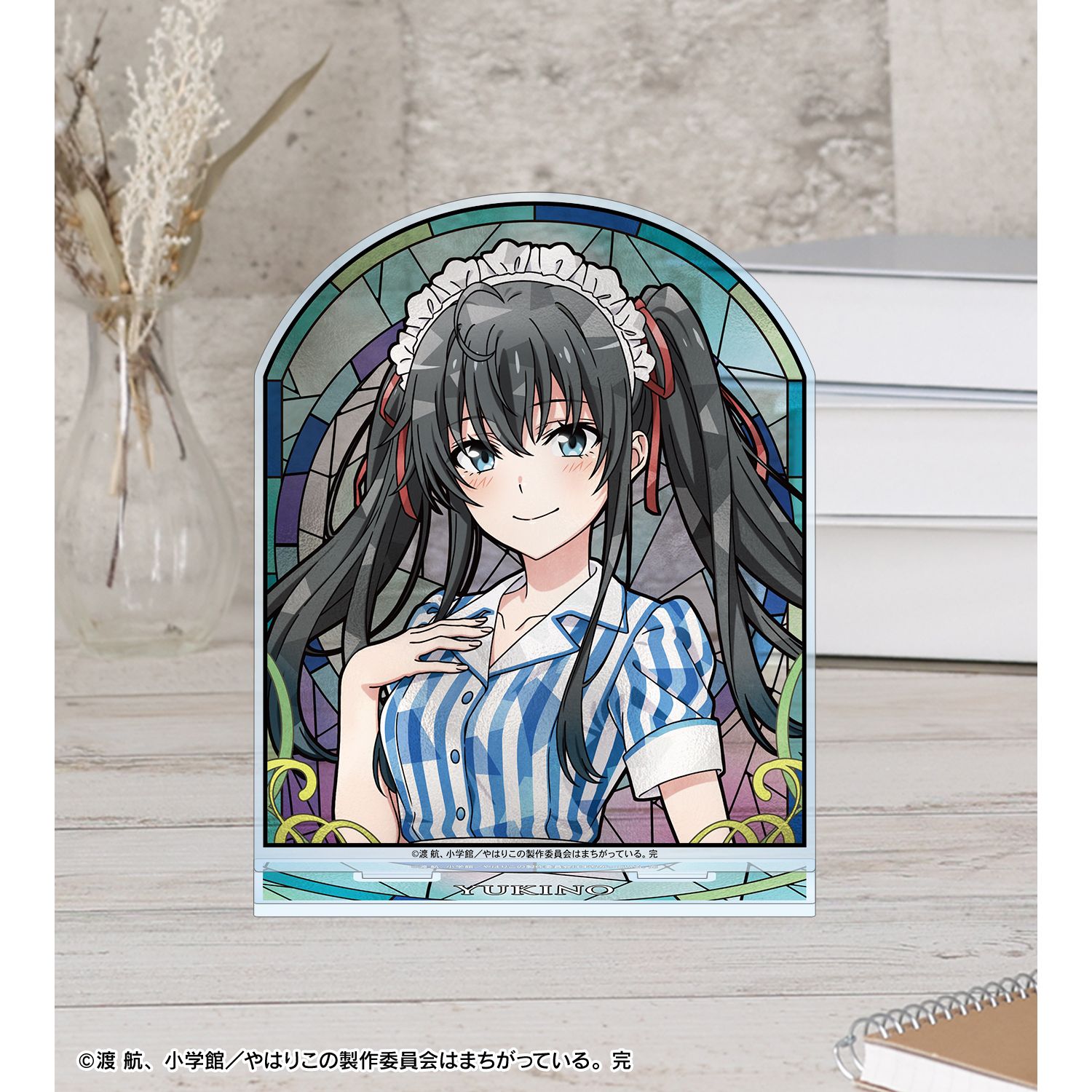 やはり俺の青春ラブコメはまちがっている。完 描き下ろし 雪ノ下雪乃 アメリカンダイナーver. Aure Glass BIGアクリルスタンド 画像 4 | AniSmile