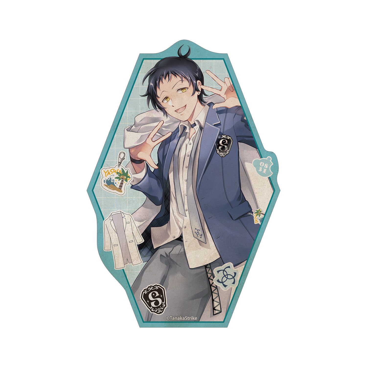 『SERVAMP-サーヴァンプ-』 田中ストライク先生 描き下ろし 狼谷吊戯 学園風ver. ダイカットステッカー - 公式商品画像 | AniSmile