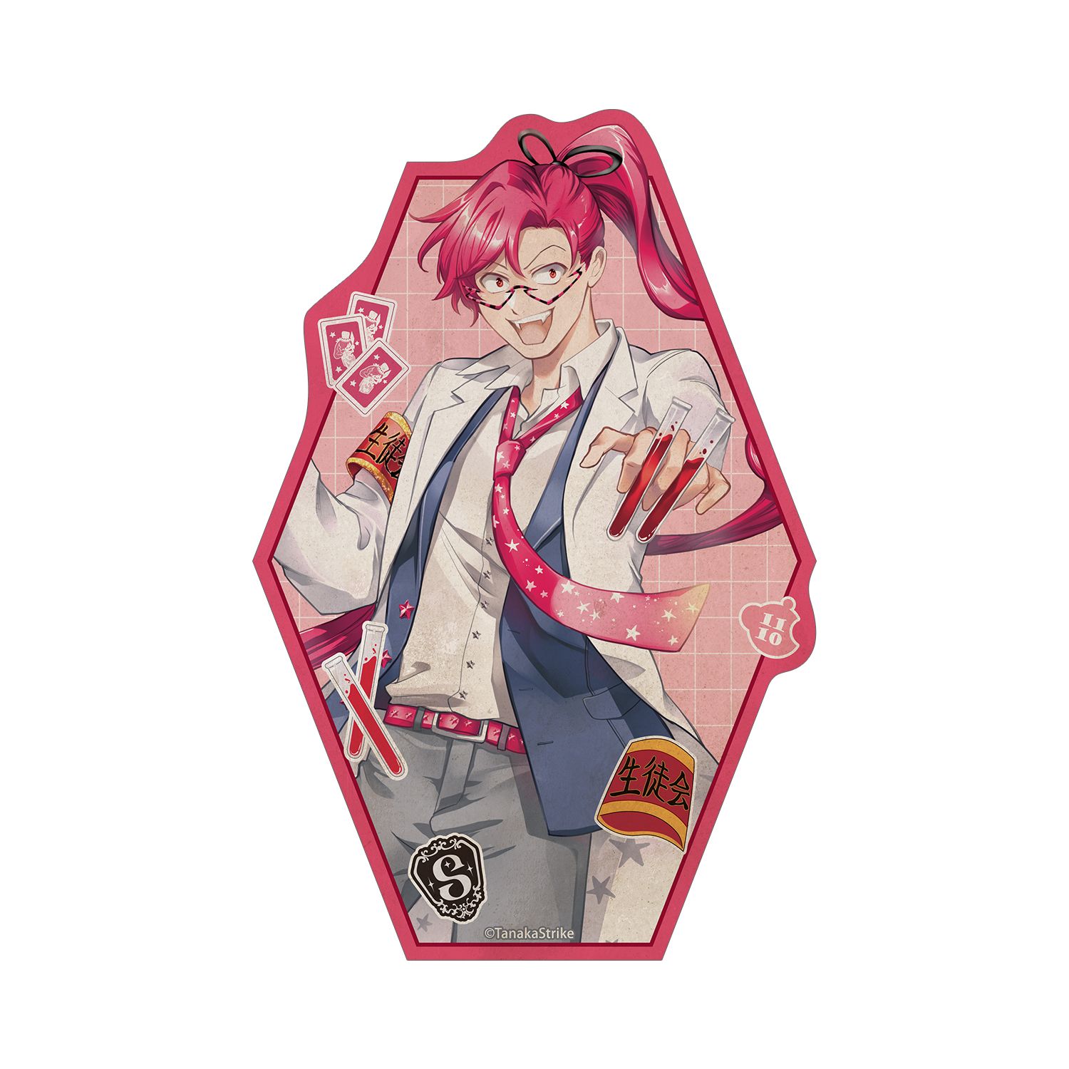 『SERVAMP-サーヴァンプ-』 田中ストライク先生 描き下ろし ベルキア 学園風ver. ダイカットステッカー - 公式商品画像 | AniSmile