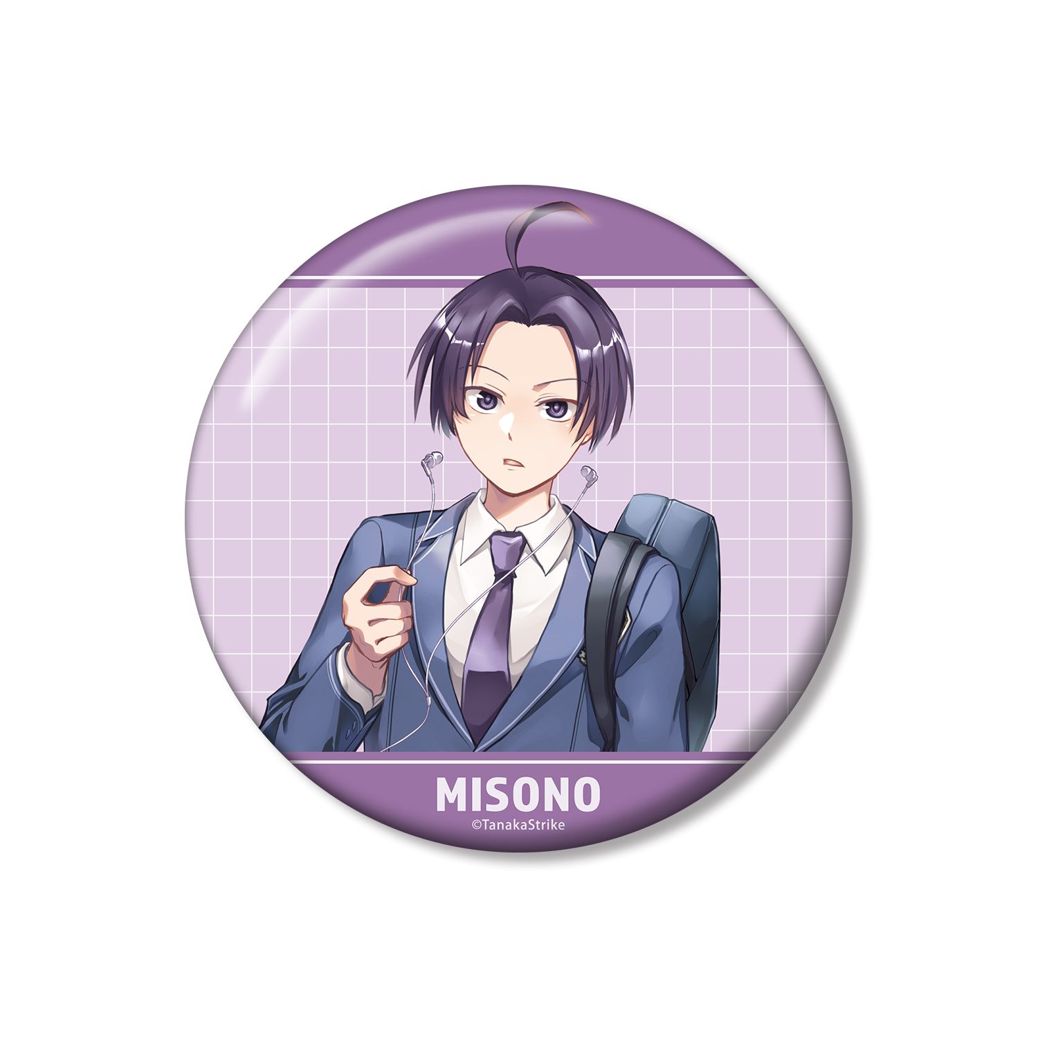 『SERVAMP-サーヴァンプ-』 田中ストライク先生 描き下ろし 有栖院御園 学園風ver. 100mm缶バッジ - 公式商品画像 | AniSmile