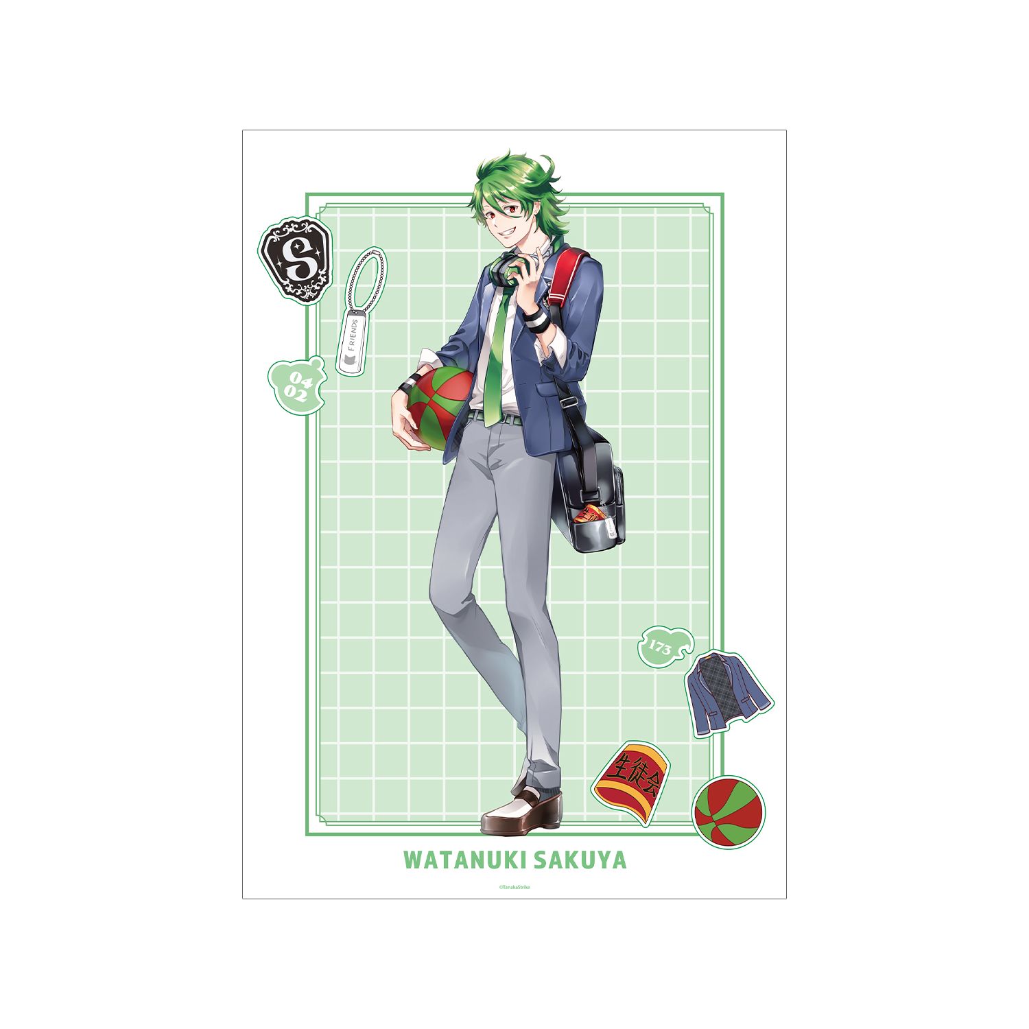 『SERVAMP-サーヴァンプ-』 田中ストライク先生 描き下ろし 綿貫桜哉 学園風ver. A3マット加工ポスター - 公式商品画像 | AniSmile