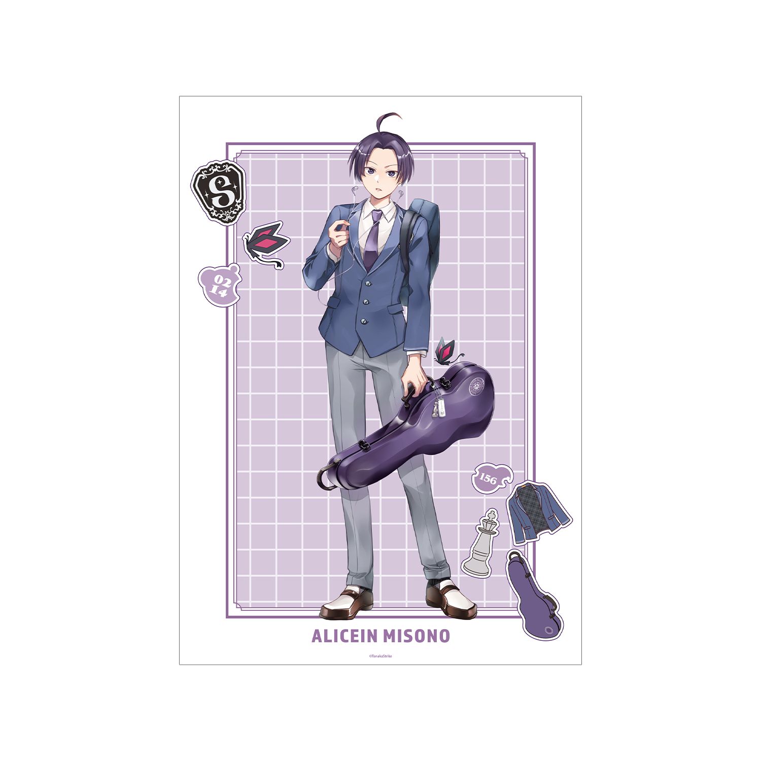 『SERVAMP-サーヴァンプ-』 田中ストライク先生 描き下ろし 有栖院御園 学園風ver. A3マット加工ポスター - 公式商品画像 | AniSmile
