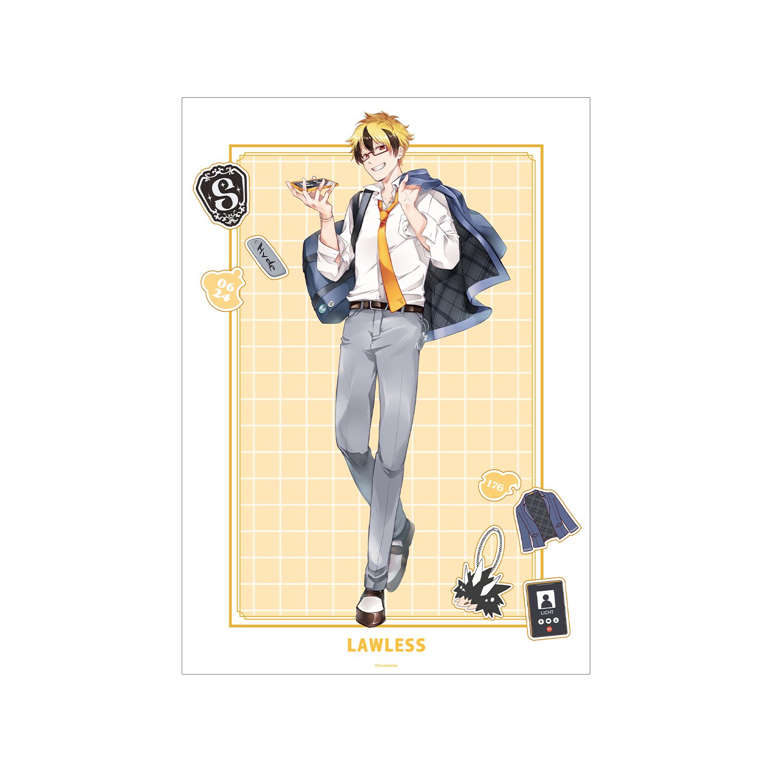 『SERVAMP-サーヴァンプ-』 田中ストライク先生 描き下ろし ロウレス 学園風ver. A3マット加工ポスター - 公式商品画像 | AniSmile