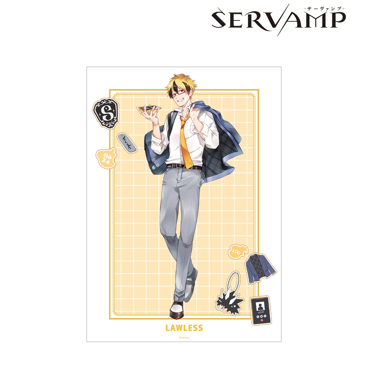 『SERVAMP-サーヴァンプ-』 田中ストライク先生 描き下ろし ロウレス 学園風ver. A3マット加工ポスター 画像 2 | AniSmile