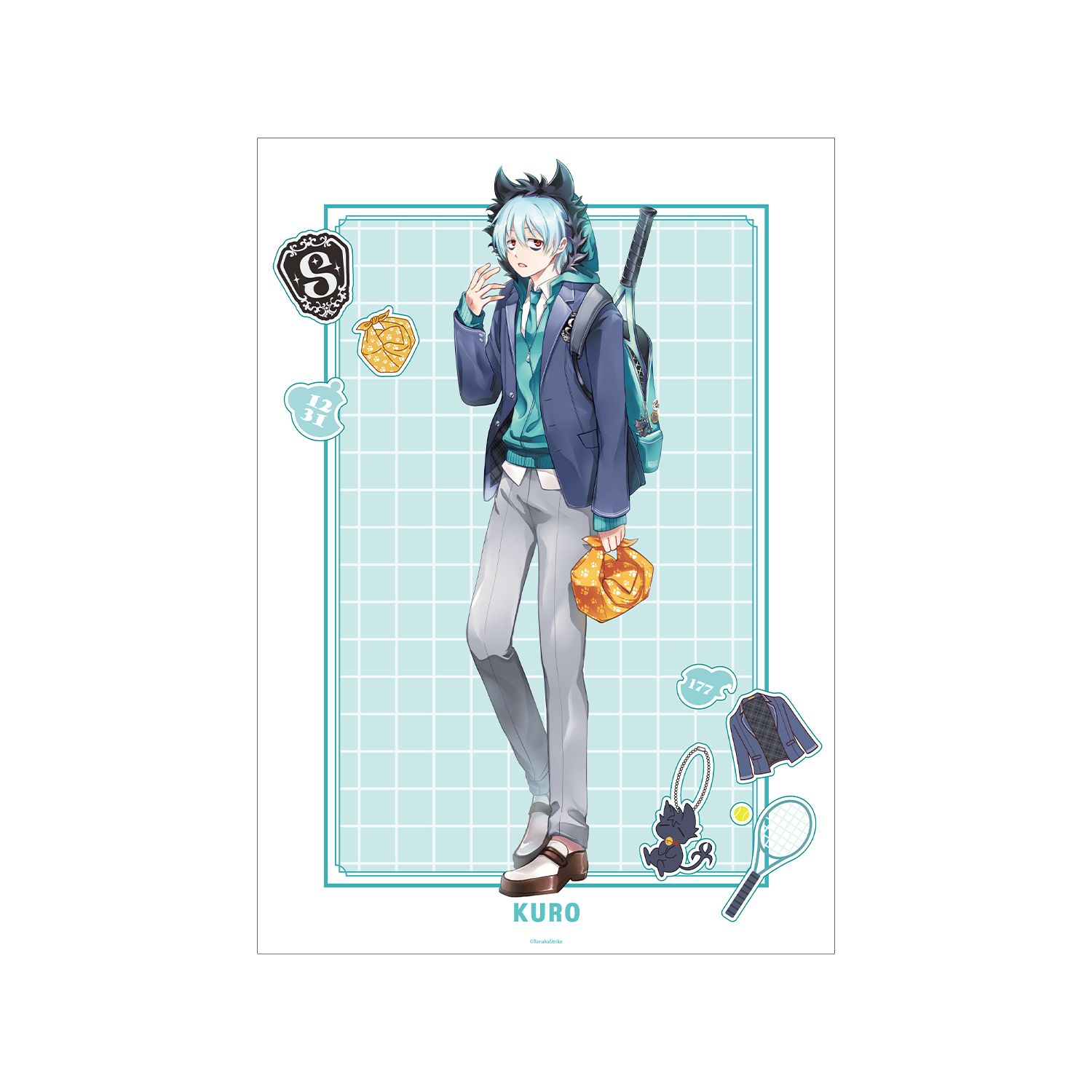 『SERVAMP-サーヴァンプ-』 田中ストライク先生 描き下ろし クロ 学園風ver. A3マット加工ポスター - 公式商品画像 | AniSmile