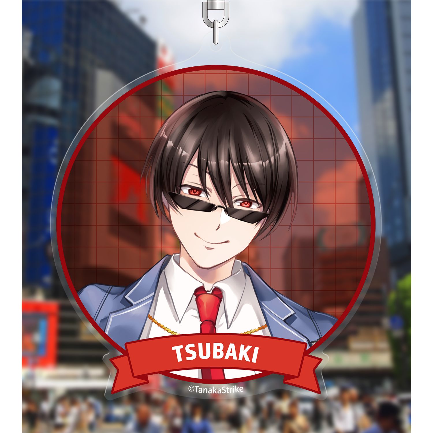 『SERVAMP-サーヴァンプ-』 田中ストライク先生 描き下ろし 椿 学園風ver. BIGアクリルキーホルダー 画像 3 | AniSmile