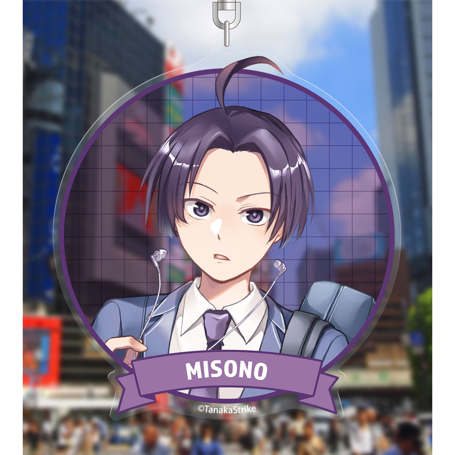 『SERVAMP-サーヴァンプ-』 田中ストライク先生 描き下ろし 有栖院御園 学園風ver. BIGアクリルキーホルダー 画像 3 | AniSmile