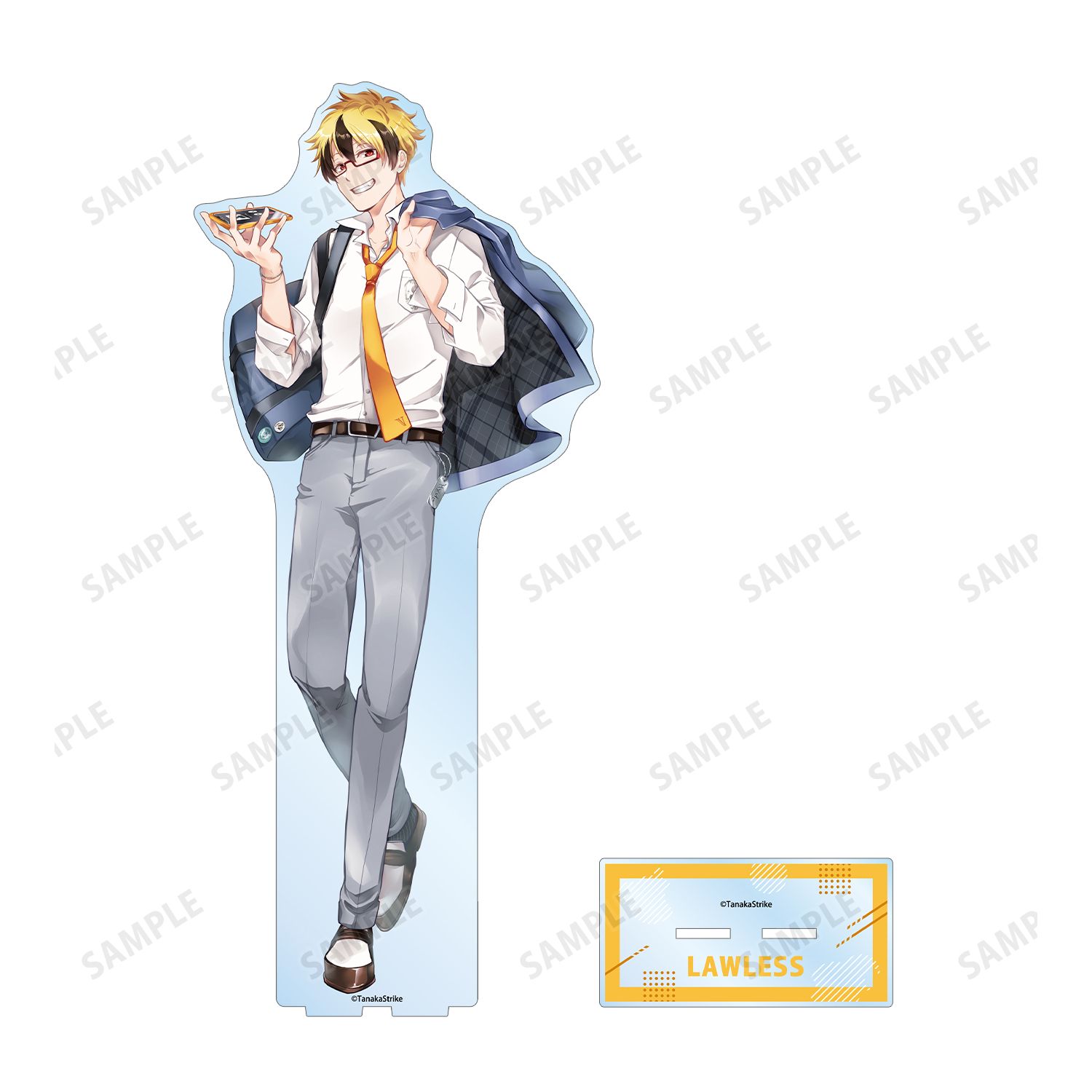 『SERVAMP-サーヴァンプ-』 田中ストライク先生 描き下ろし ロウレス 学園風ver. 特大アクリルスタンド 画像 3 | AniSmile