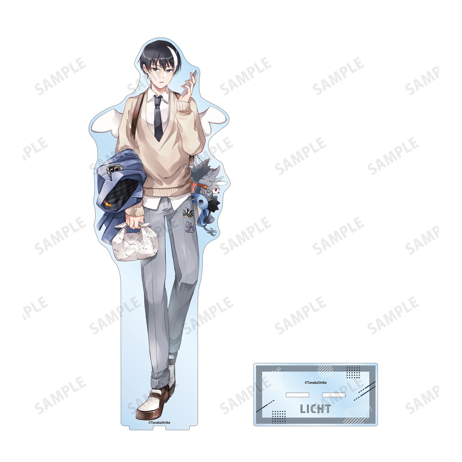 『SERVAMP-サーヴァンプ-』 田中ストライク先生 描き下ろし リヒト・ジキルランド・轟 学園風ver. 特大アクリルスタンド 画像 3 | AniSmile