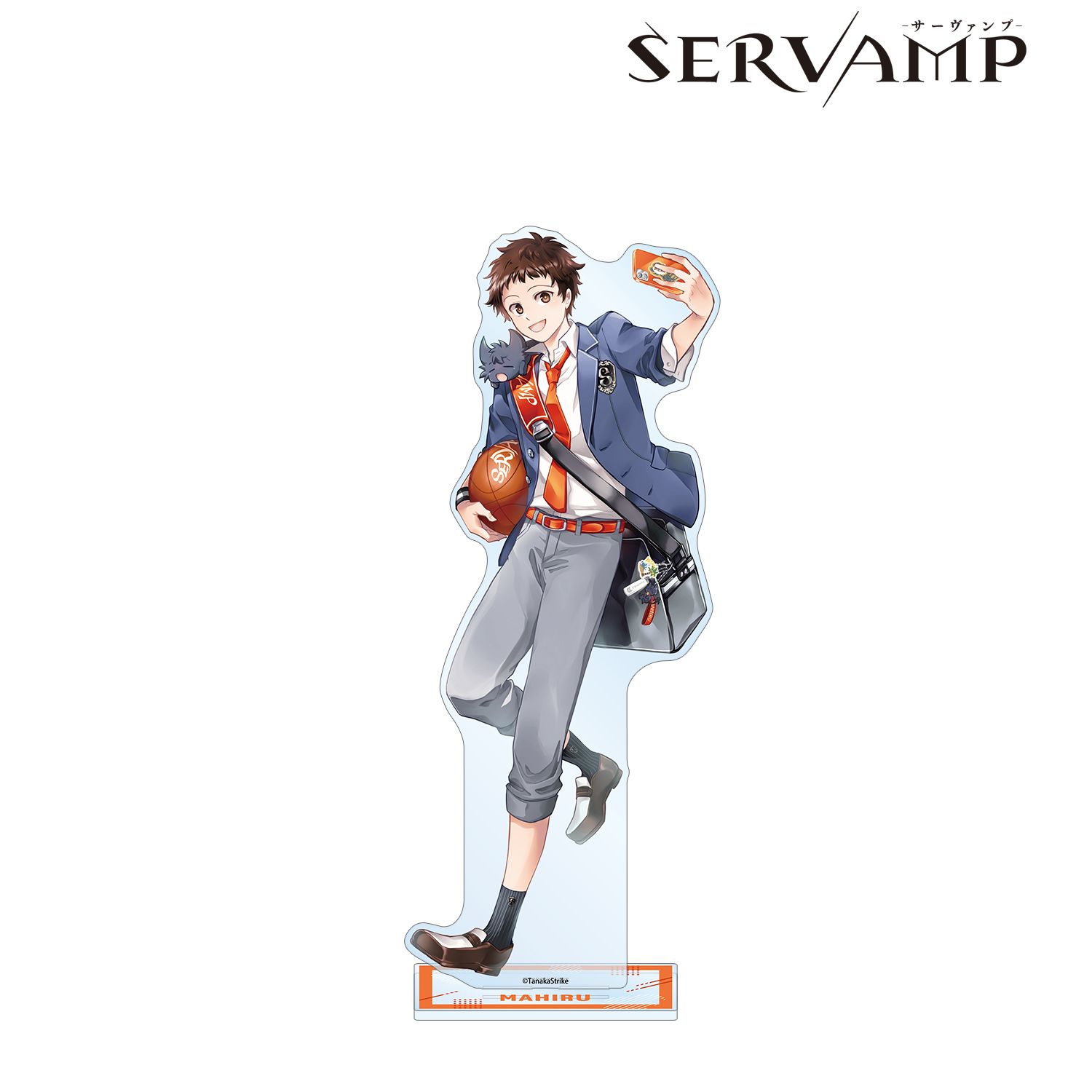 『SERVAMP-サーヴァンプ-』 田中ストライク先生 描き下ろし 城田真昼 学園風ver. 特大アクリルスタンド 画像 3 | AniSmile
