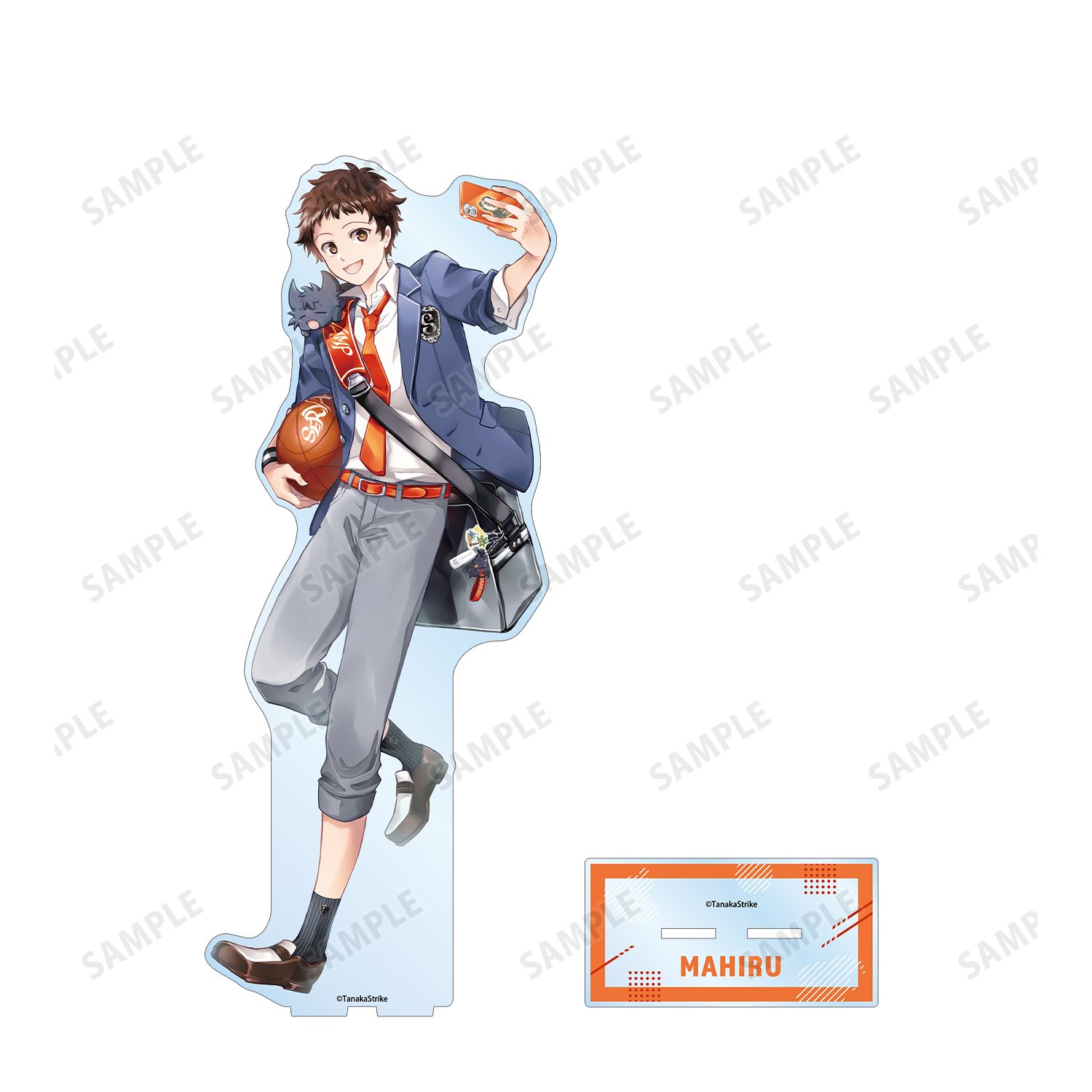 『SERVAMP-サーヴァンプ-』 田中ストライク先生 描き下ろし 城田真昼 学園風ver. 特大アクリルスタンド 画像 2 | AniSmile