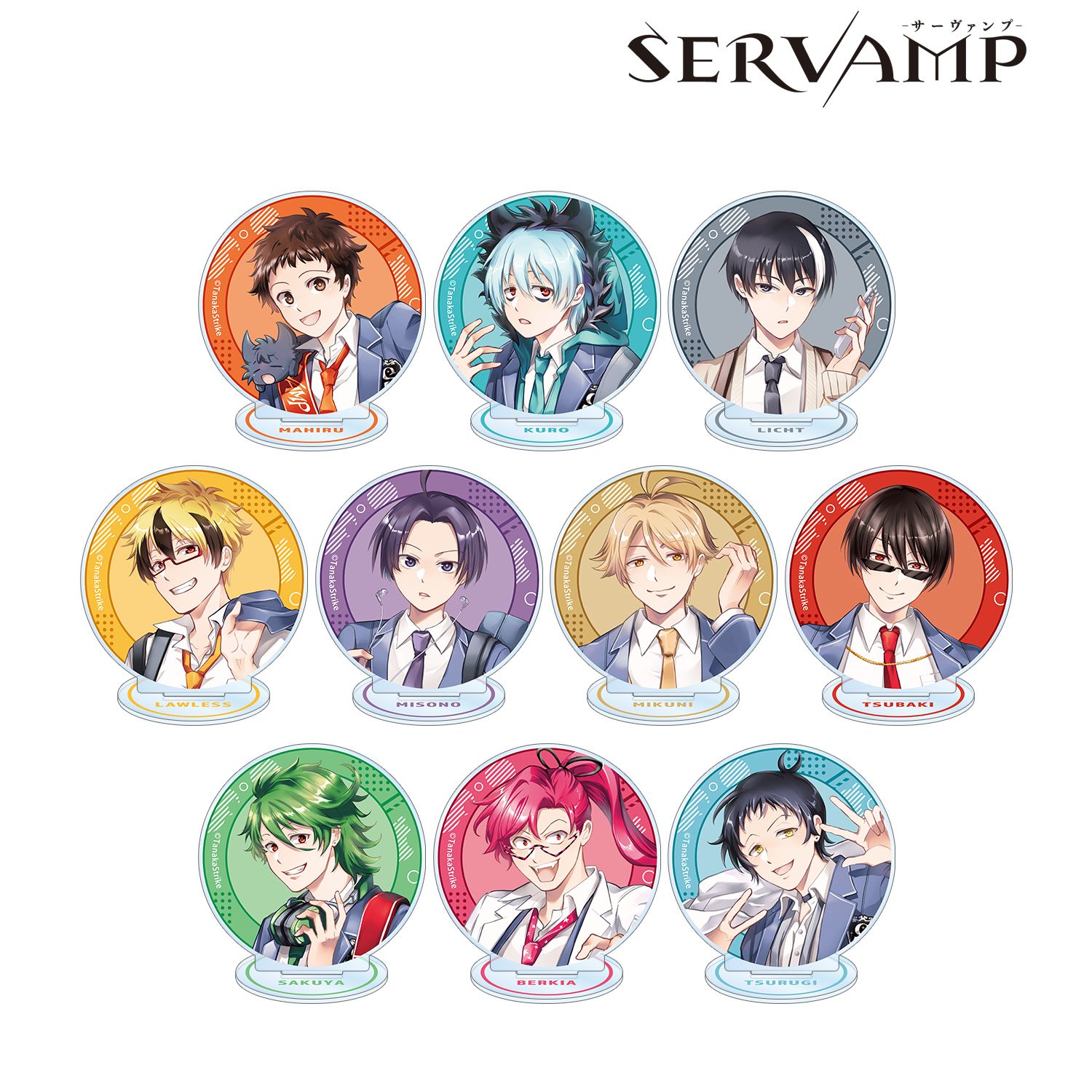 『SERVAMP-サーヴァンプ-』 田中ストライク先生 描き下ろし 学園風ver. トレーディングアクリルスタンド(単位/単品) 画像 2 | AniSmile