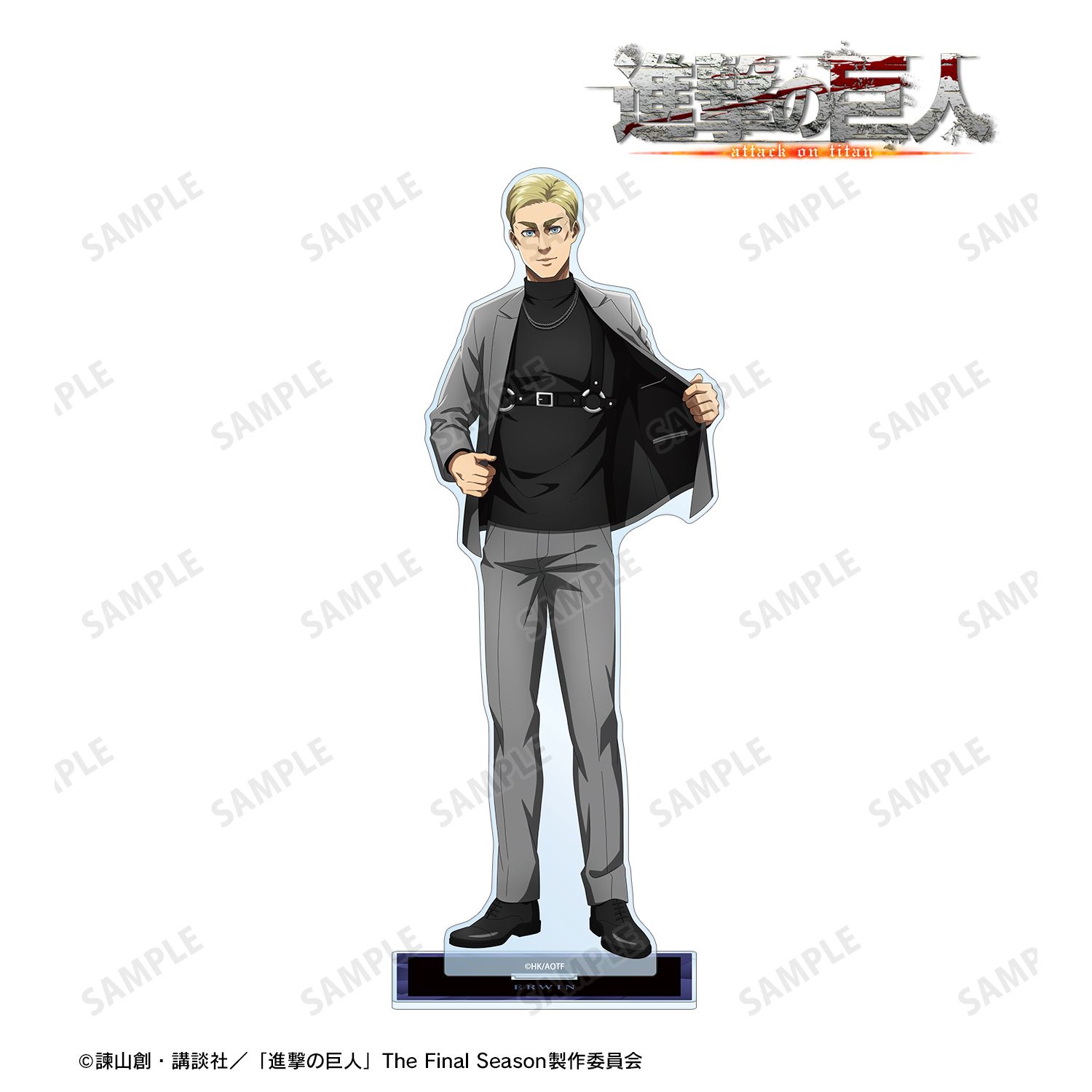 TVアニメ『進撃の巨人』 描き下ろし エルヴィン ハーネススタイル・着彩ver. 特大アクリルスタンド 画像 2 | AniSmile