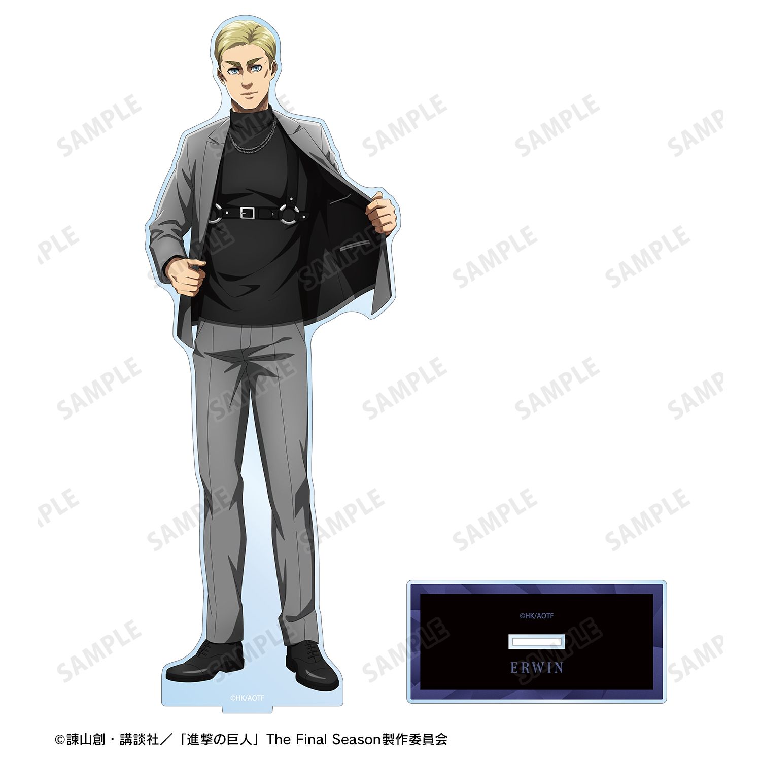 TVアニメ『進撃の巨人』 描き下ろし エルヴィン ハーネススタイル・着彩ver. 特大アクリルスタンド 画像 3 | AniSmile