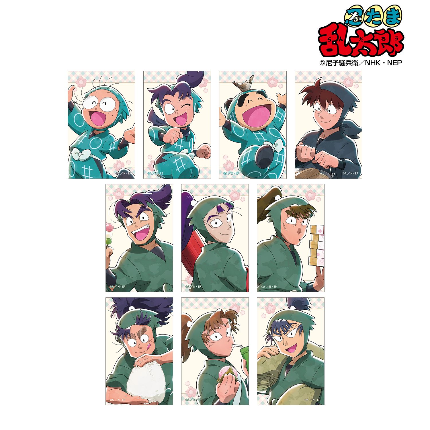忍たま乱太郎 描き下ろし 楽しいお花見の段ver. トレーディングイラストカード ver.A(単位/単品) 画像 2 | AniSmile