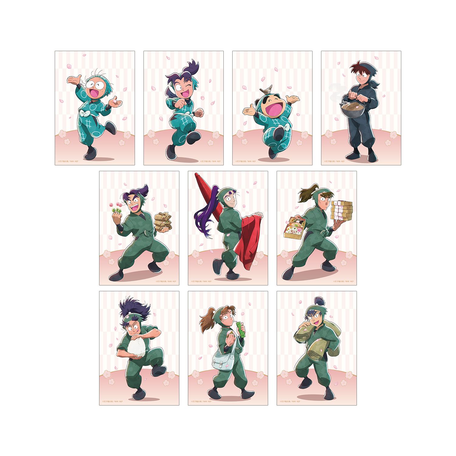 忍たま乱太郎 描き下ろし 楽しいお花見の段ver. トレーディングブロマイド ver.B(単位/単品) - 公式商品画像 | AniSmile