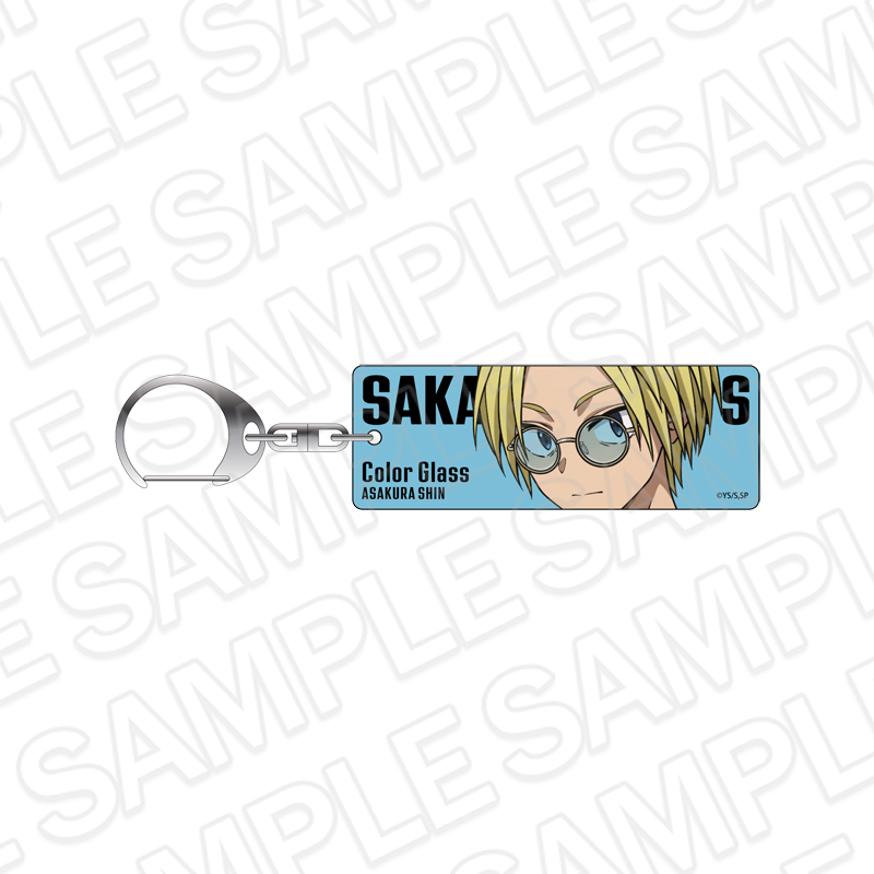 SAKAMOTO DAYS プレートキーホルダー 朝倉シン Color Glass ver. - 公式商品画像 | AniSmile