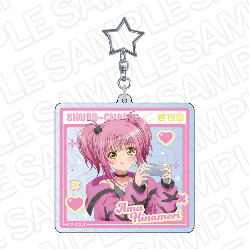 しゅごキャラ! ホログラムアクリルキーホルダー 日奈森あむ ゲーミング ver. - AniSmile