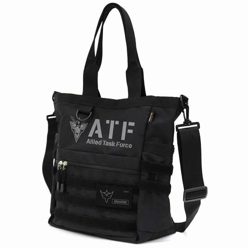 勇気爆発バーンブレイバーン 多国籍任務部隊(ATF)ファンクショナルトートバッグ/BLACK - 公式商品画像 | AniSmile