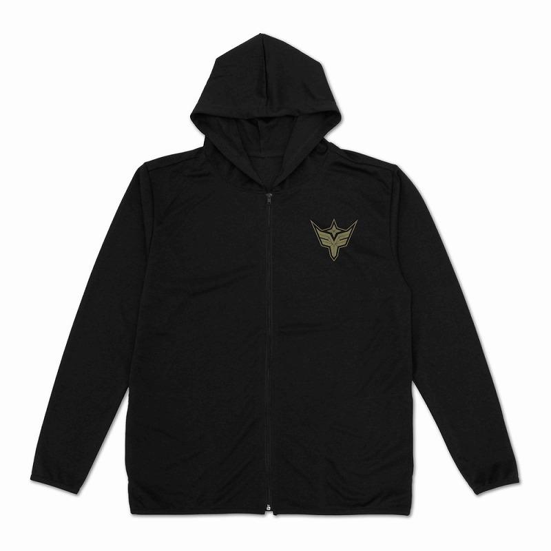 勇気爆発バーンブレイバーン ブレイバーンロゴ薄手ドライパーカー/BLACK-XL 画像 2 | AniSmile