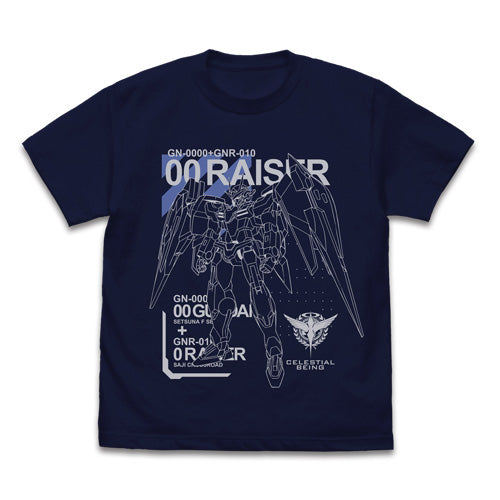 機動戦士ガンダム00 ダブルオーライザーTシャツ/NAVY-S - 公式商品画像 | AniSmile