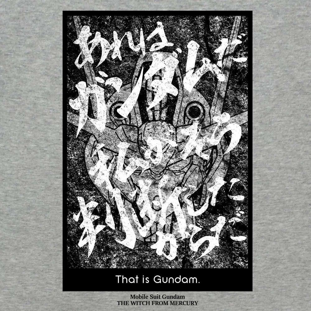 機動戦士ガンダム 水星の魔女 あれはガンダムだTシャツ/MIXGRAY-XL 画像 2 | AniSmile