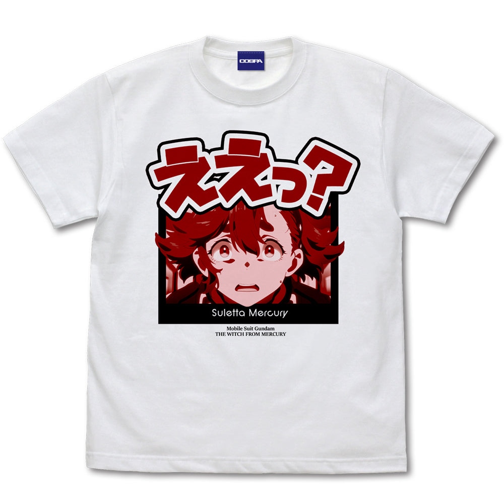 機動戦士ガンダム 水星の魔女 スレッタええっ?Tシャツ/WHITE-S - 公式商品画像 | AniSmile