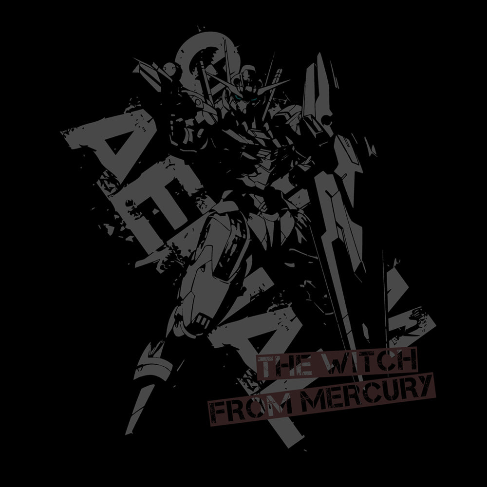 機動戦士ガンダム 水星の魔女 ガンダム・エアリアルTシャツ/BLACK-S 画像 2 | AniSmile