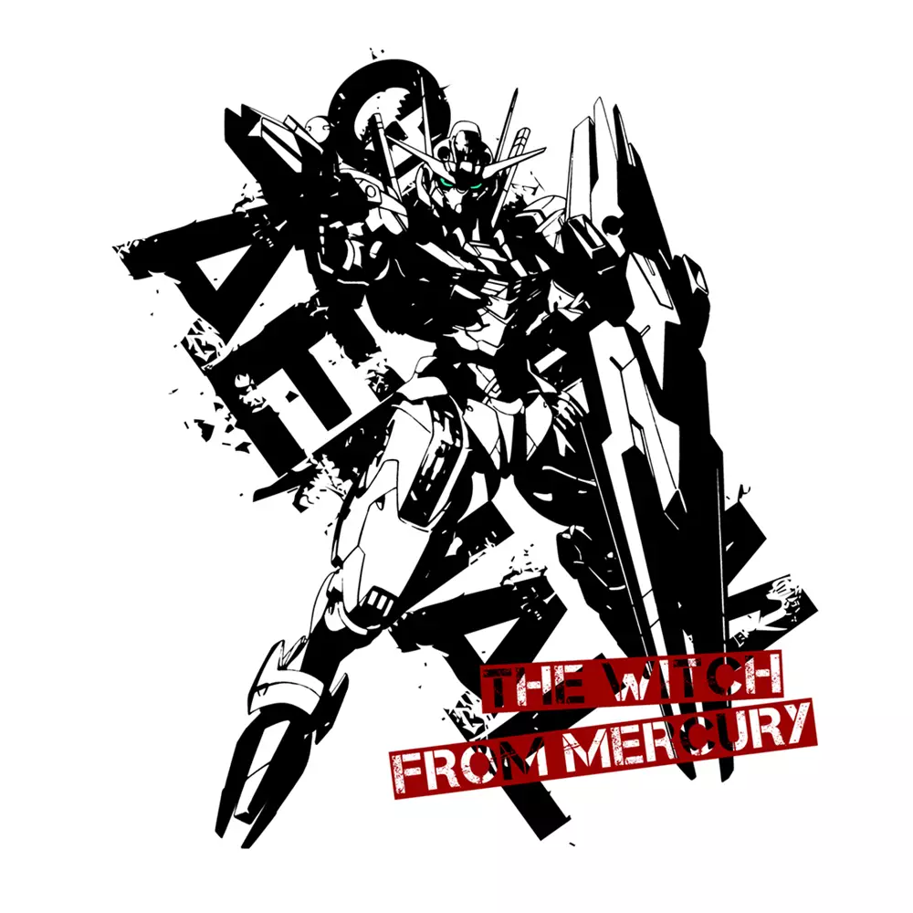 機動戦士ガンダム 水星の魔女 ガンダム・エアリアルTシャツ/WHITE-XL 画像 2 | AniSmile