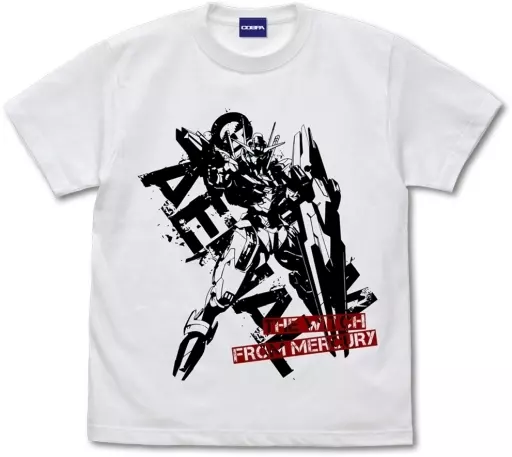 機動戦士ガンダム 水星の魔女 ガンダム・エアリアルTシャツ/WHITE-M - 公式商品画像 | AniSmile